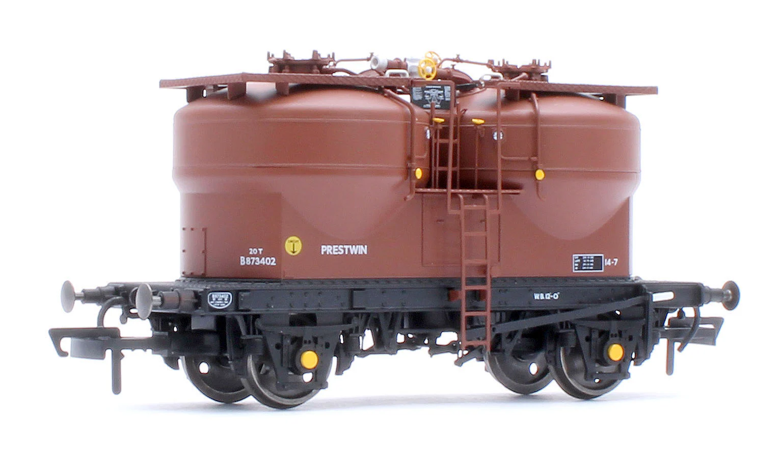 C3041 Set of 3 Prestwin Silo Wagons in BR Bauxite - Pre TOPS - Image 5
