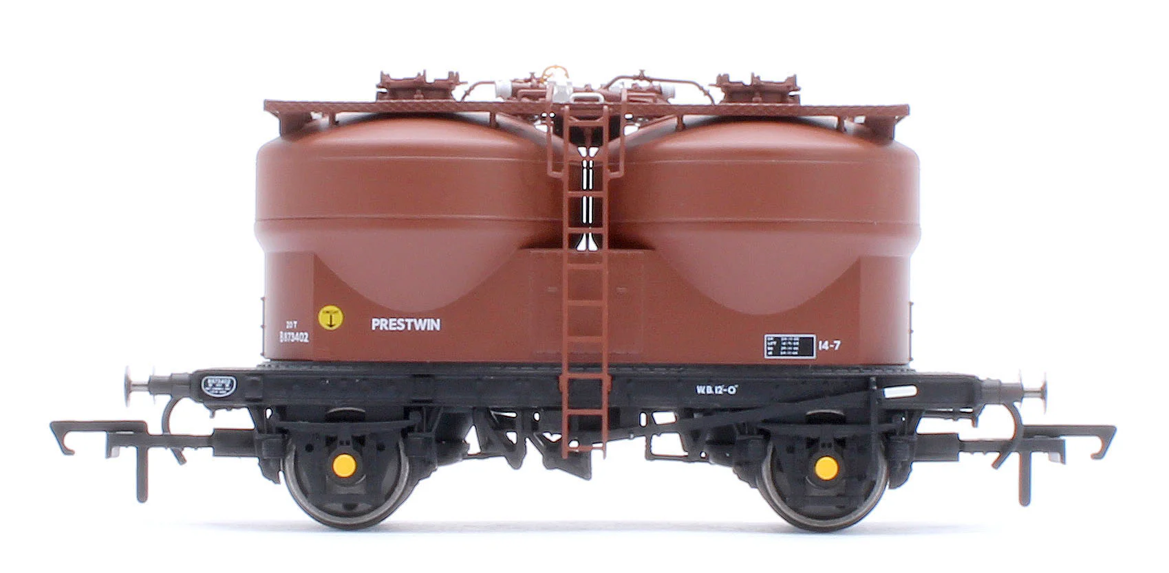 C3041 Set of 3 Prestwin Silo Wagons in BR Bauxite - Pre TOPS - Image 6