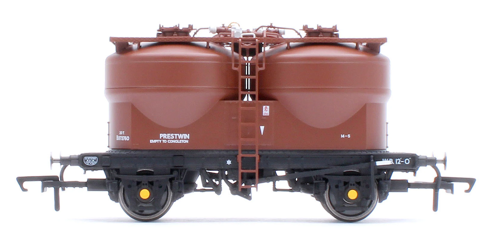 C3041 Set of 3 Prestwin Silo Wagons in BR Bauxite - Pre TOPS - Image 8