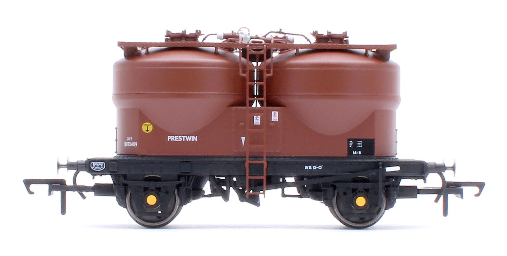 C3041A Set of 3 Prestwin Silo Wagons in BR Bauxite - Pre TOPS - Image 6