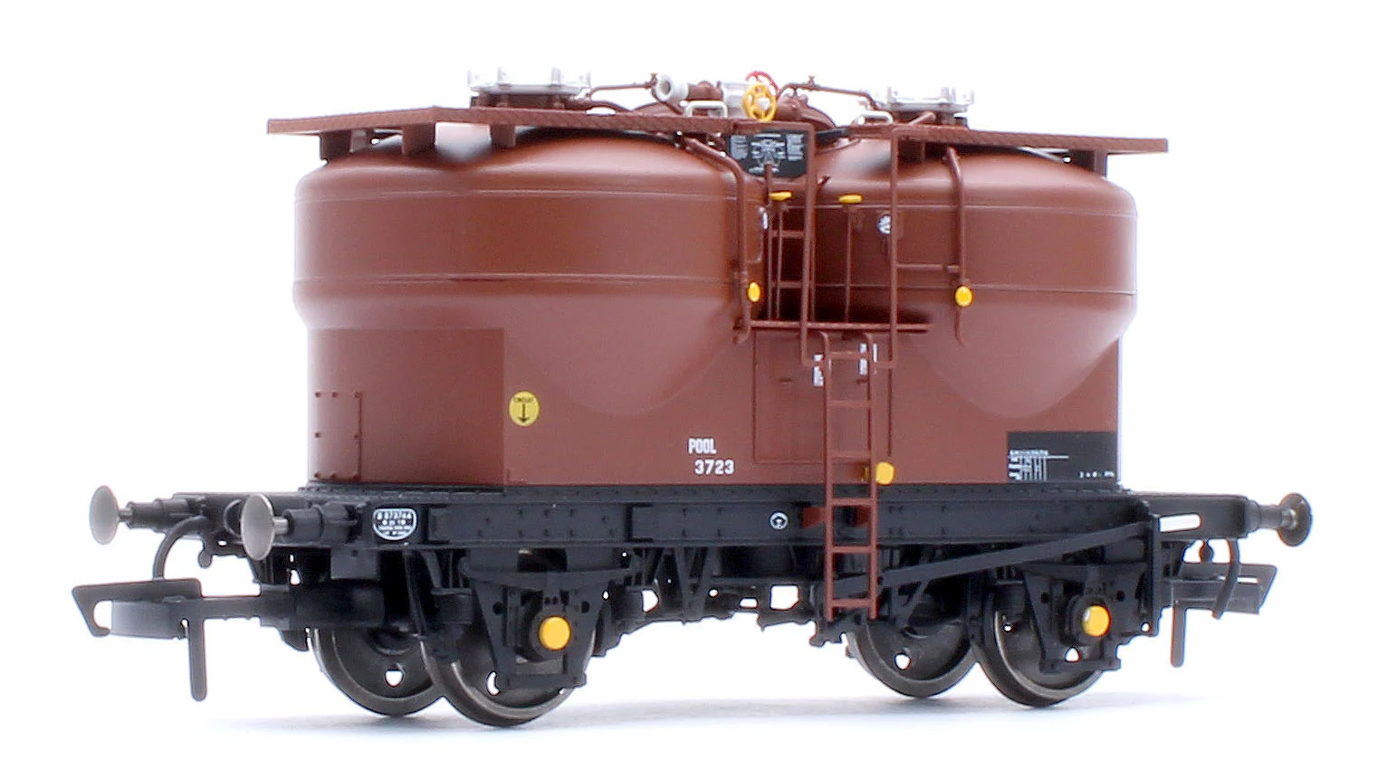 C3042 Set of 3 Prestwin Silo Wagons in BR Bauxite - TOPS - Image 5