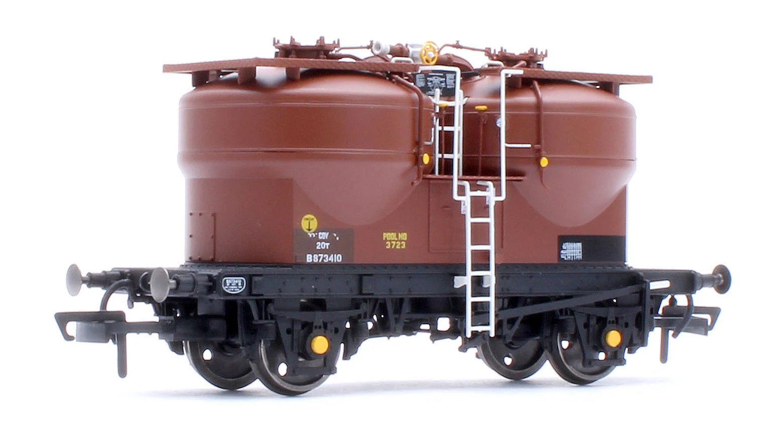 C3042A Set of 3 Prestwin Silo Wagons in BR Bauxite - TOPS - Image 5