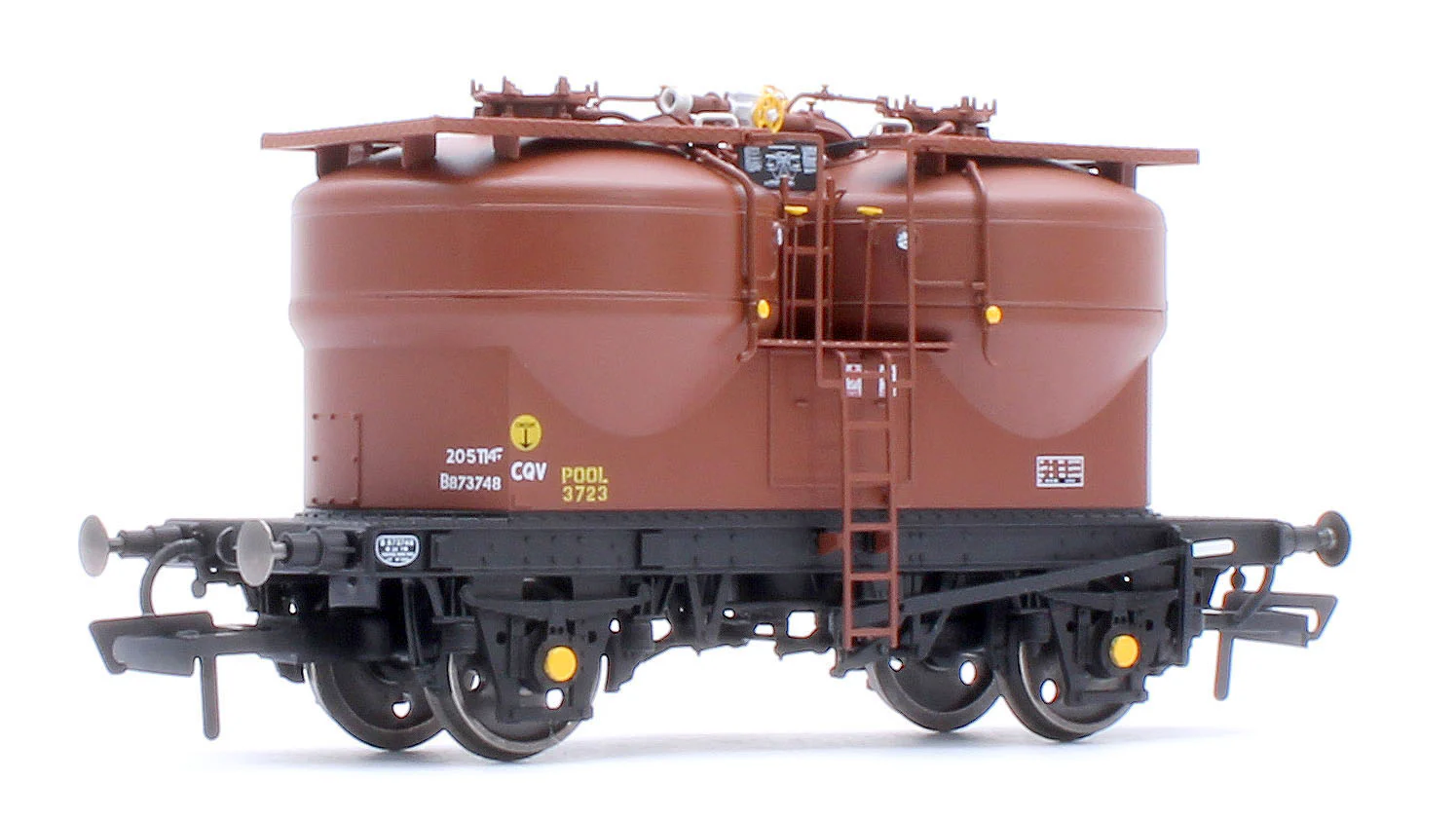 C3042B Set of 3 Prestwin Silo Wagons in BR Bauxite - TOPS - Image 5
