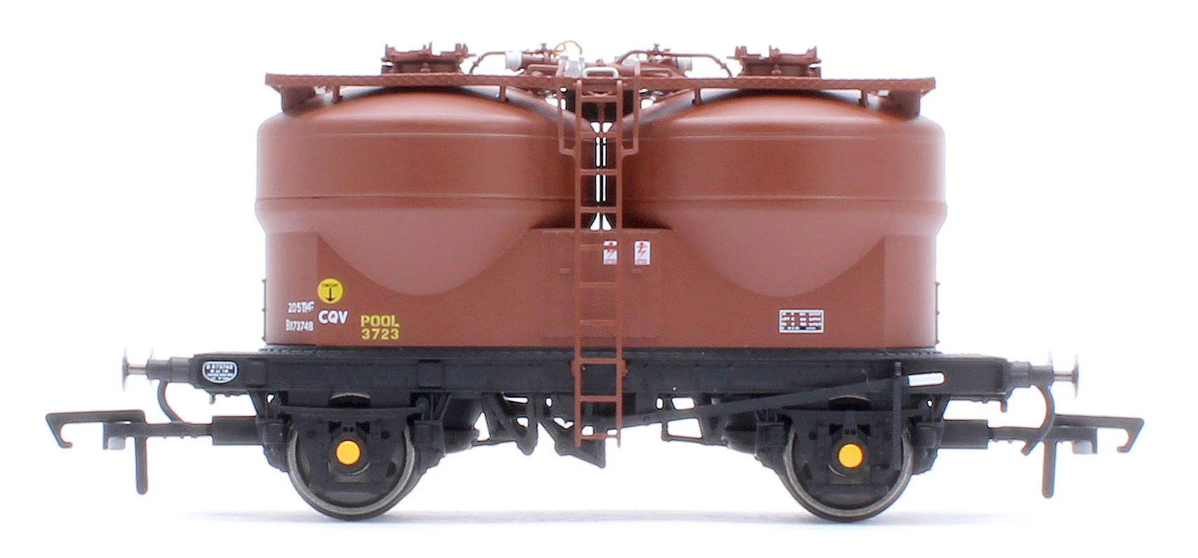 C3042B Set of 3 Prestwin Silo Wagons in BR Bauxite - TOPS - Image 6