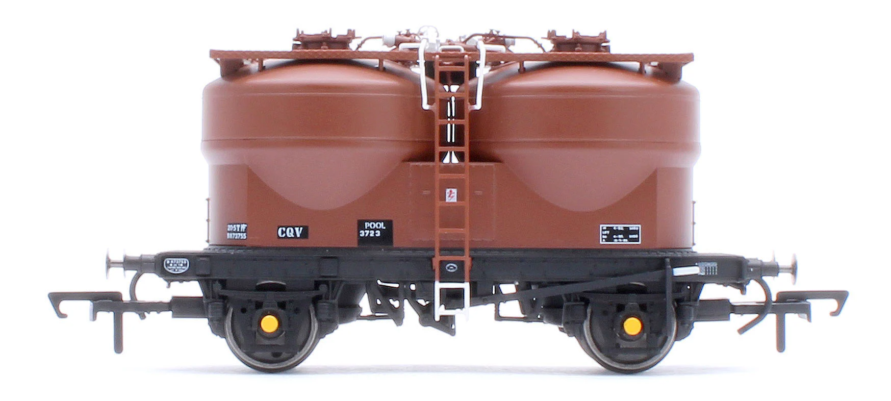 C3042B Set of 3 Prestwin Silo Wagons in BR Bauxite - TOPS - Image 8