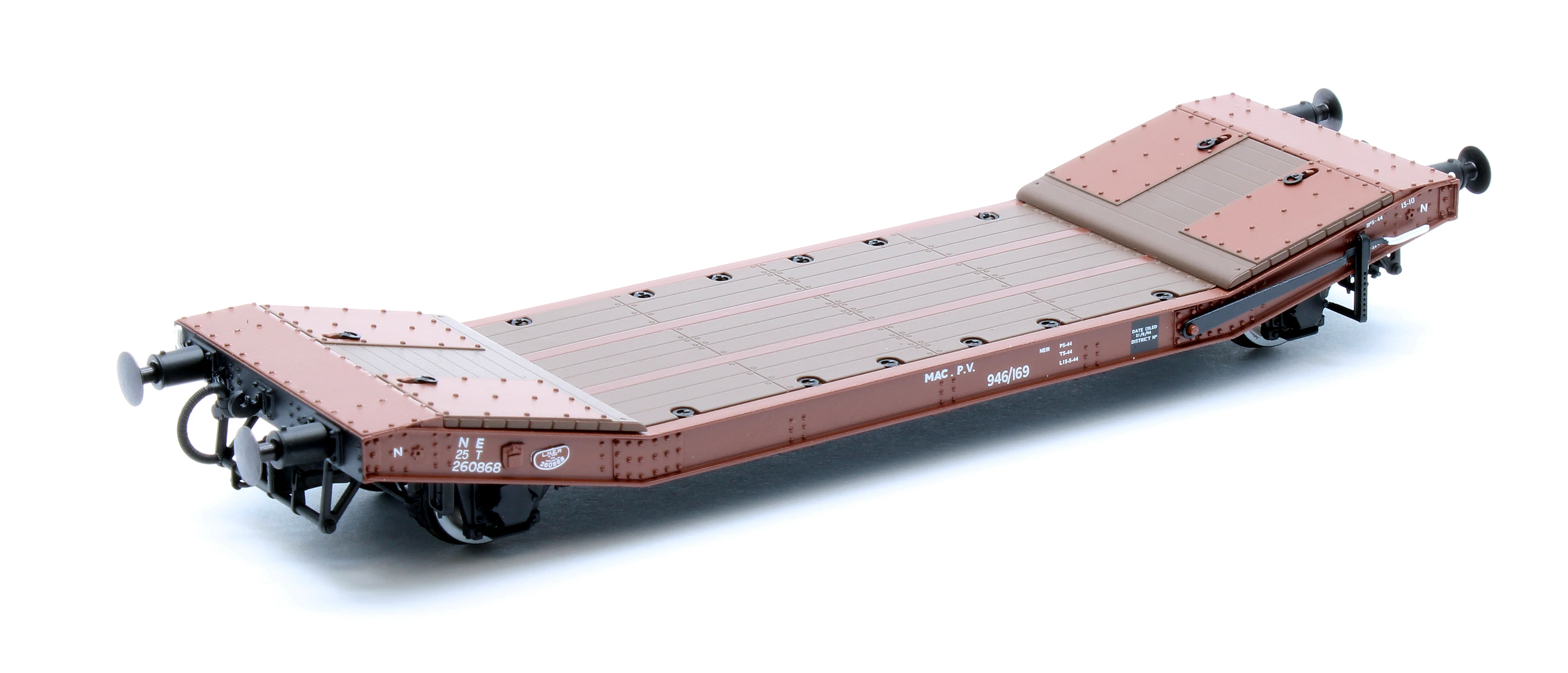 C3001A 25T Lowmac LNER Red Oxide Wagon 260868