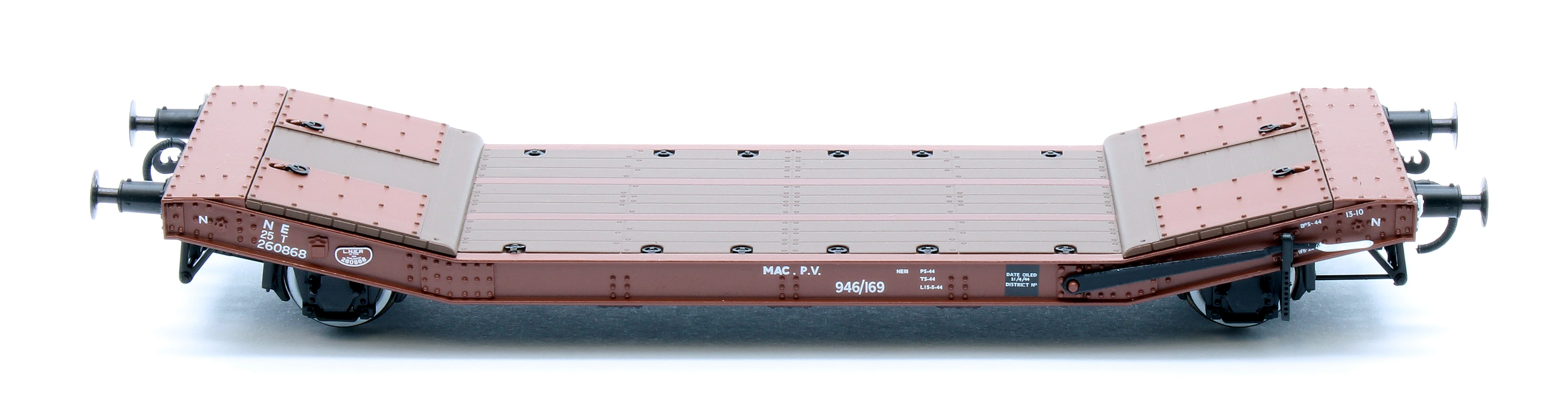 C3001A 25T Lowmac LNER Red Oxide Wagon 260868 - Image 3