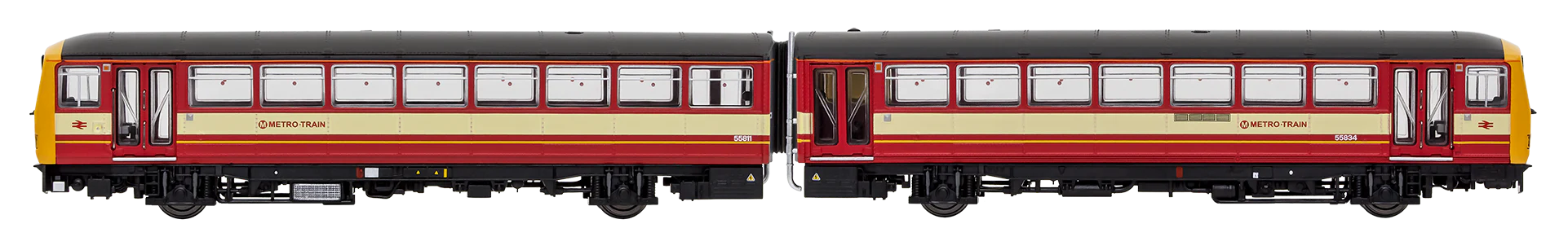 2D-144-001 Class 144 2 Car DMU 144011 West Yorkshire PTE Metro Red/Cream - Image 2