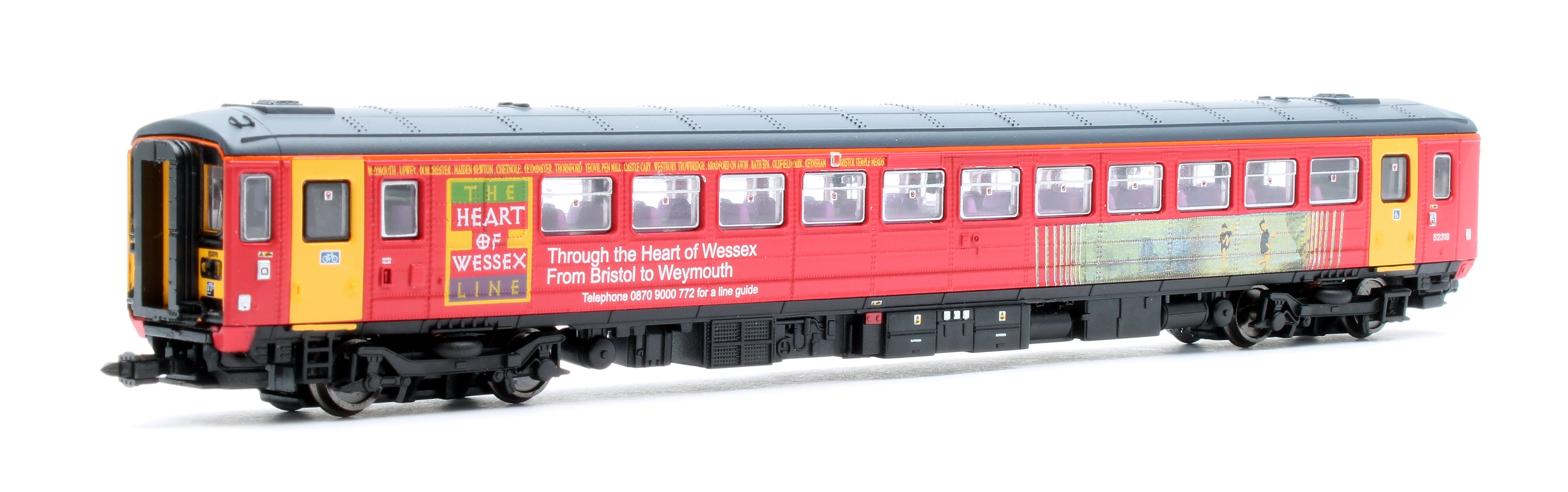 2D-020-006D Class 153 153318 Wessex Trains (Pink) Diesel Locomotive - DCC Fitted - Image 3