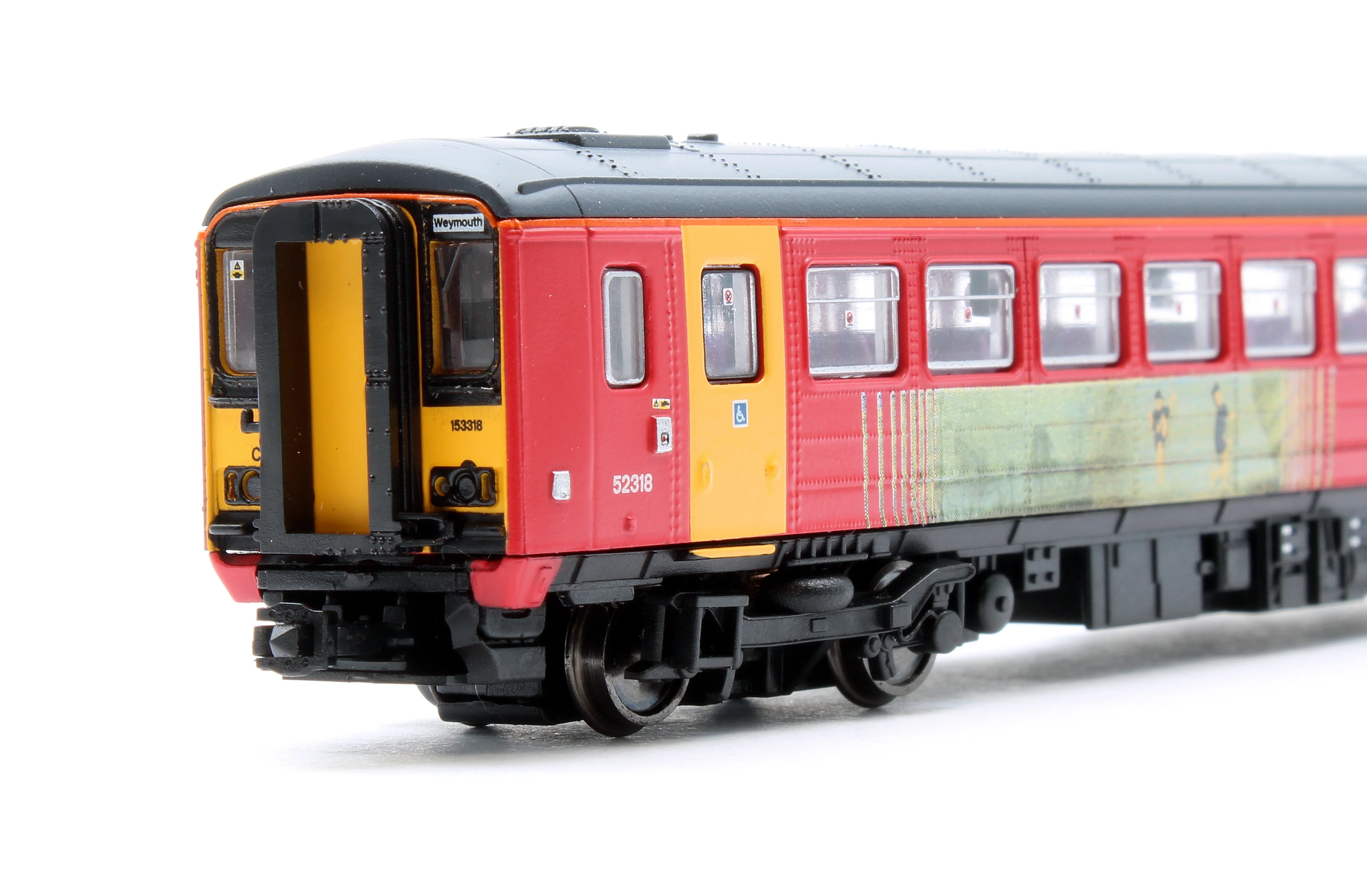 2D-020-006D Class 153 153318 Wessex Trains (Pink) Diesel Locomotive - DCC Fitted - Image 8