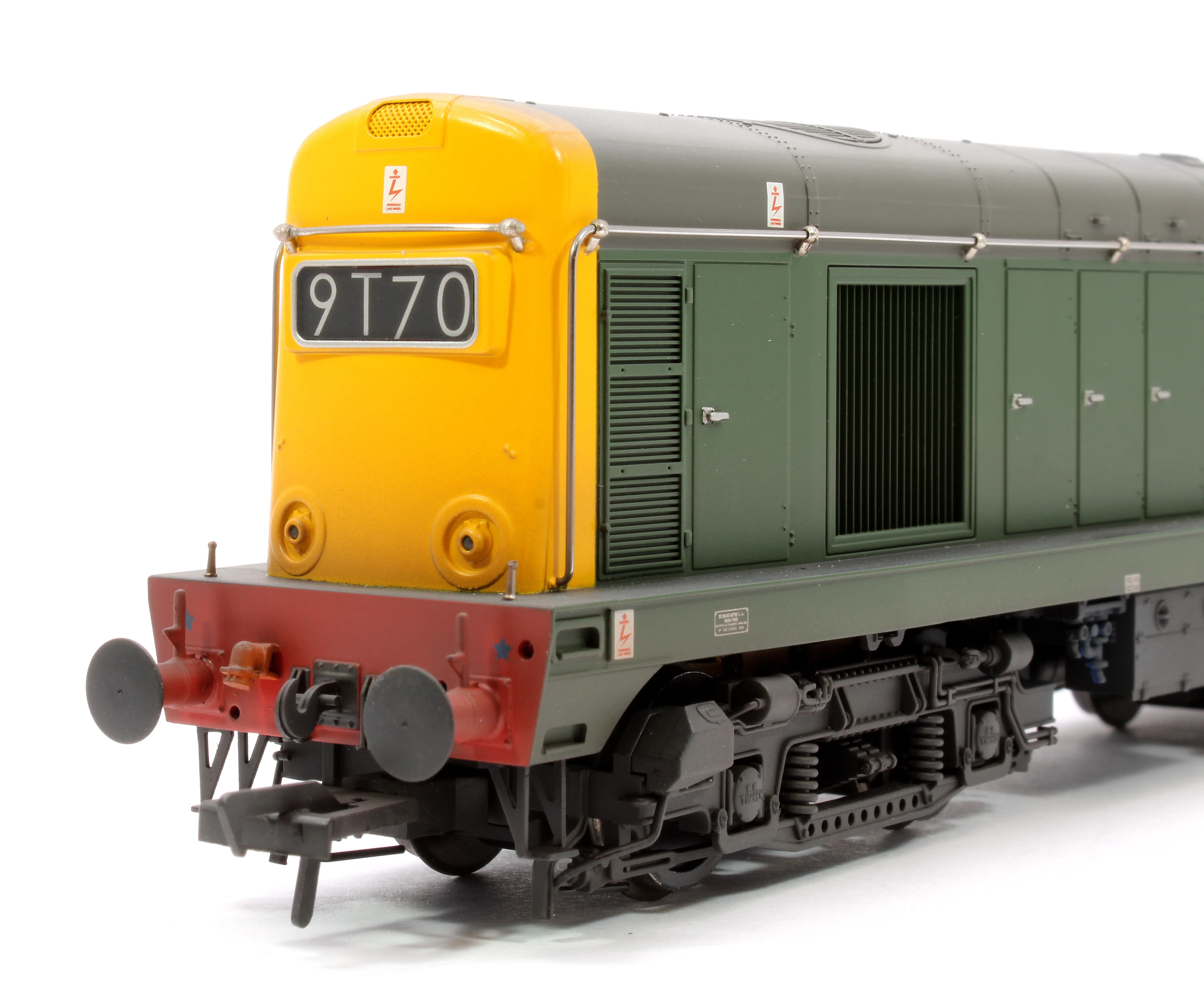 35-360SF Class 20/0 Headcode Box 8156 BR Green (Full Yellow Ends) Weathered Diesel Locomotive - DCC Sound - Image 6