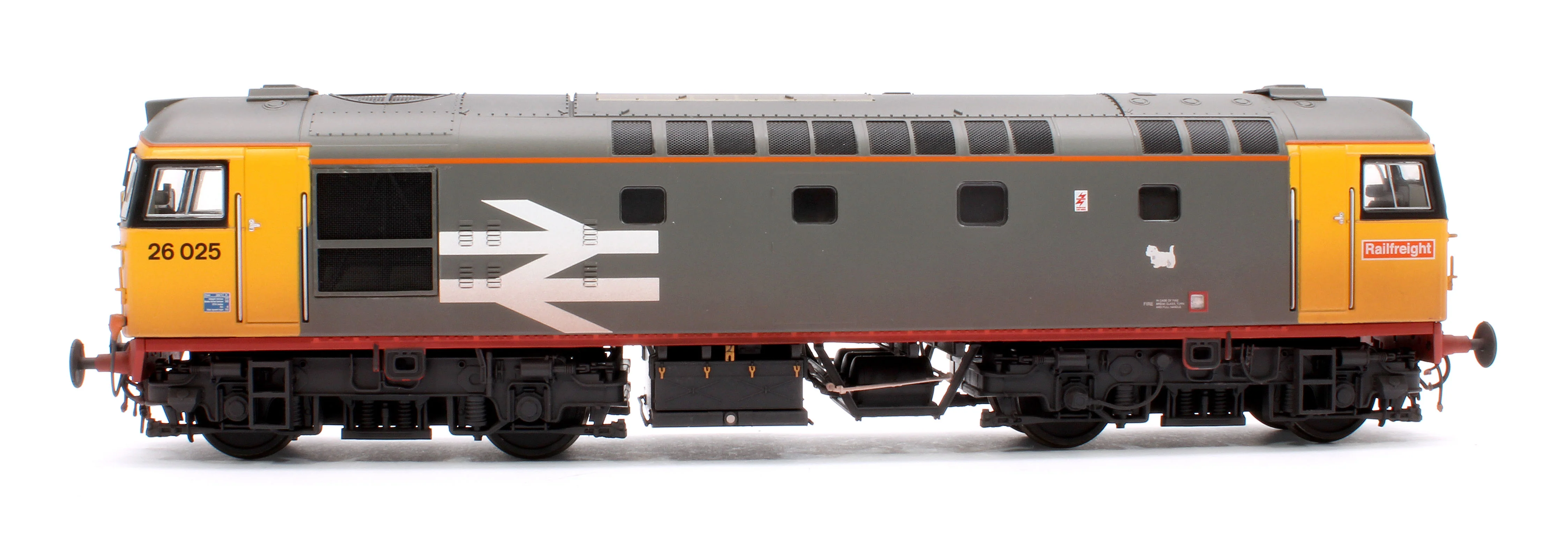 GM4240501 Class 26 Railfreight Red Stripe 26025 (tatty with Eastfield Terrier) Diesel Locomotive - Image 5