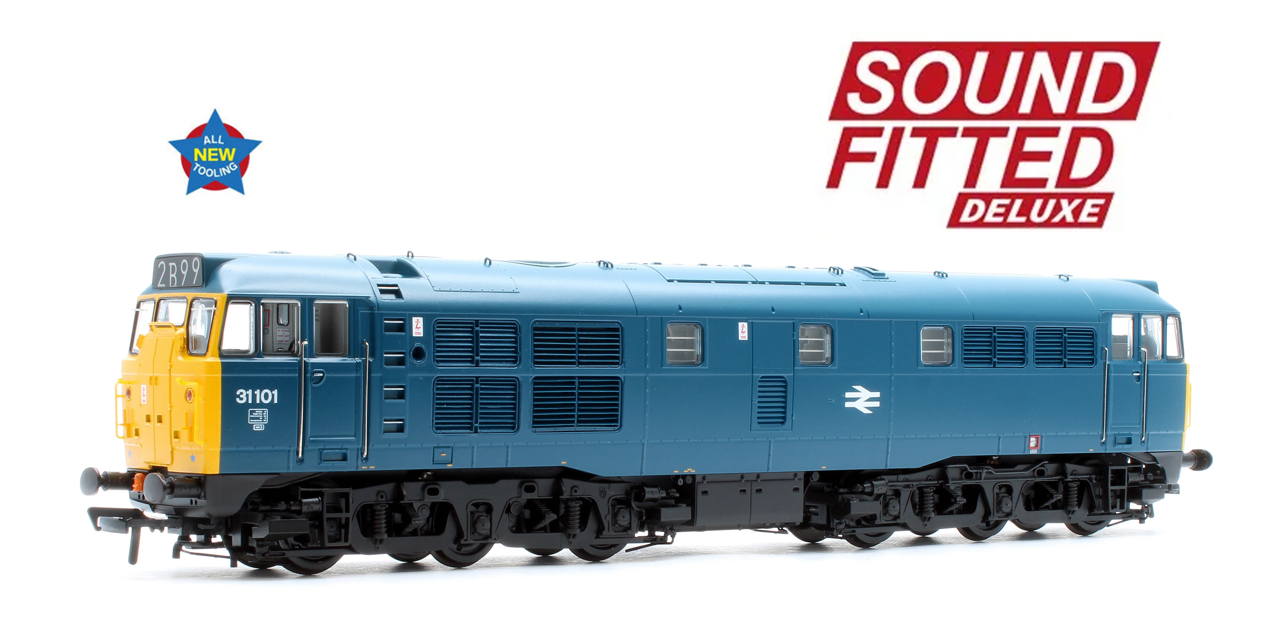 35-804SFX Class 31/1 31101 BR Blue Diesel Locomotive - DCC Sound Deluxe