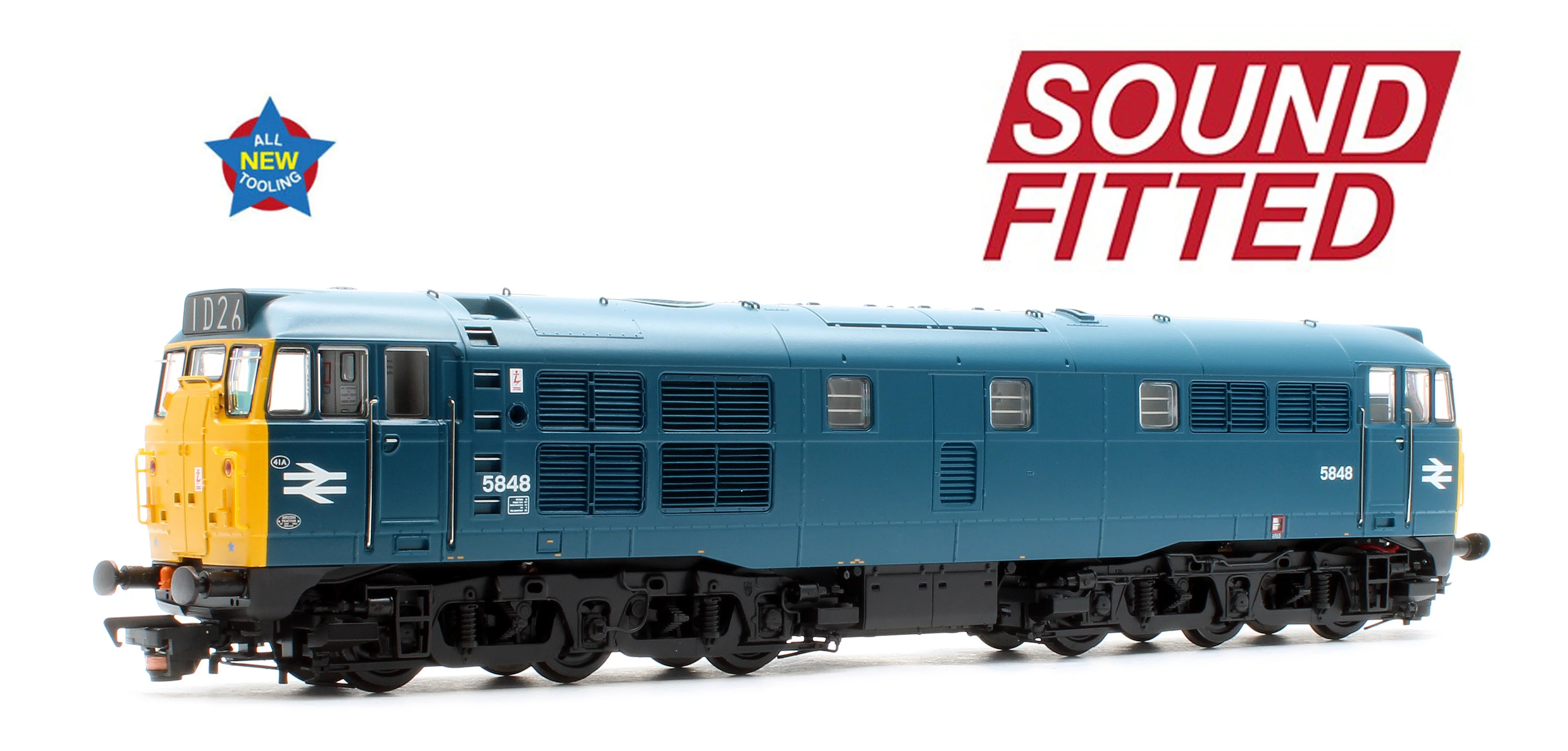 35-803ASF Class 31/1 5848 BR Blue Diesel Locomotive - DCC Sound
