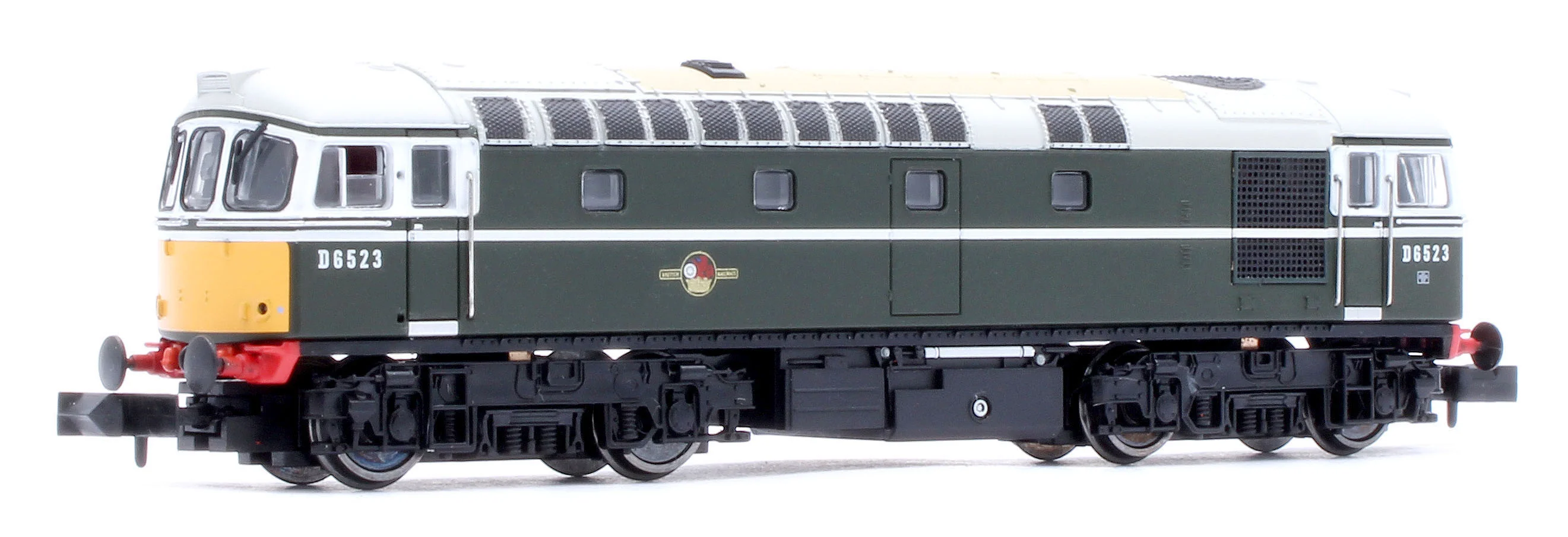 2D-001-010D Class 33/0 D6523 BR Green Small Yellow Panels Diesel Locomotive - DCC Fitted - Image 4