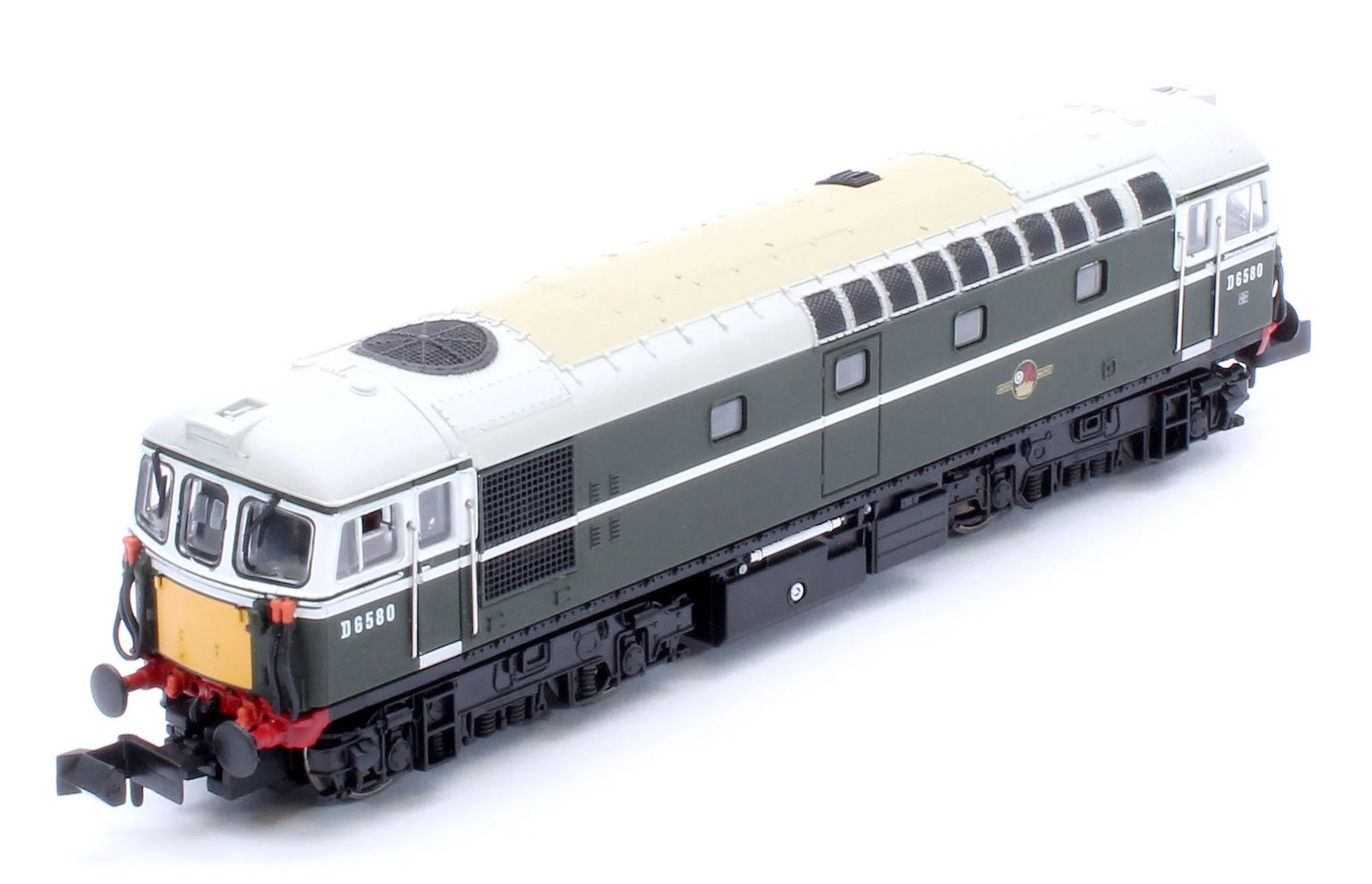 2D-001-024D Class 33/1 D6580 BR Green Very Small Yellow Panels Diesel Locomotive - DCC Fitted - Image 10