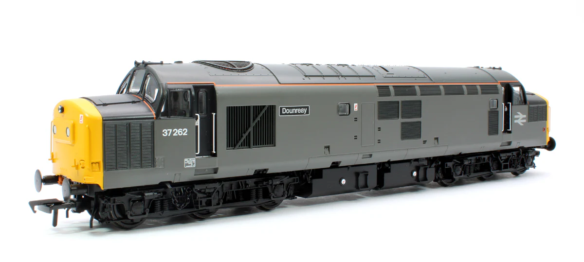 35-311SF Class 37/0 Centre Headcode 37262 'Dounreay' BR Engineers Grey Diesel Locomotive - DCC Sound - Image 2
