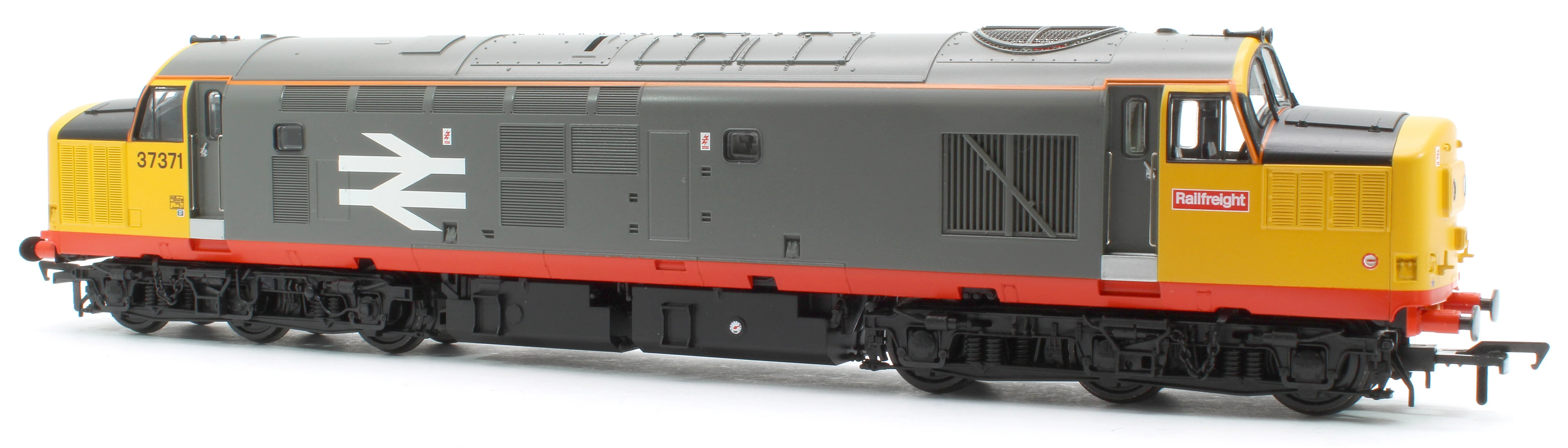 Class 37/0 Centre Headcode 37371 BR Railfeight (Red Stripe) Diesel Locomotive - Image 2