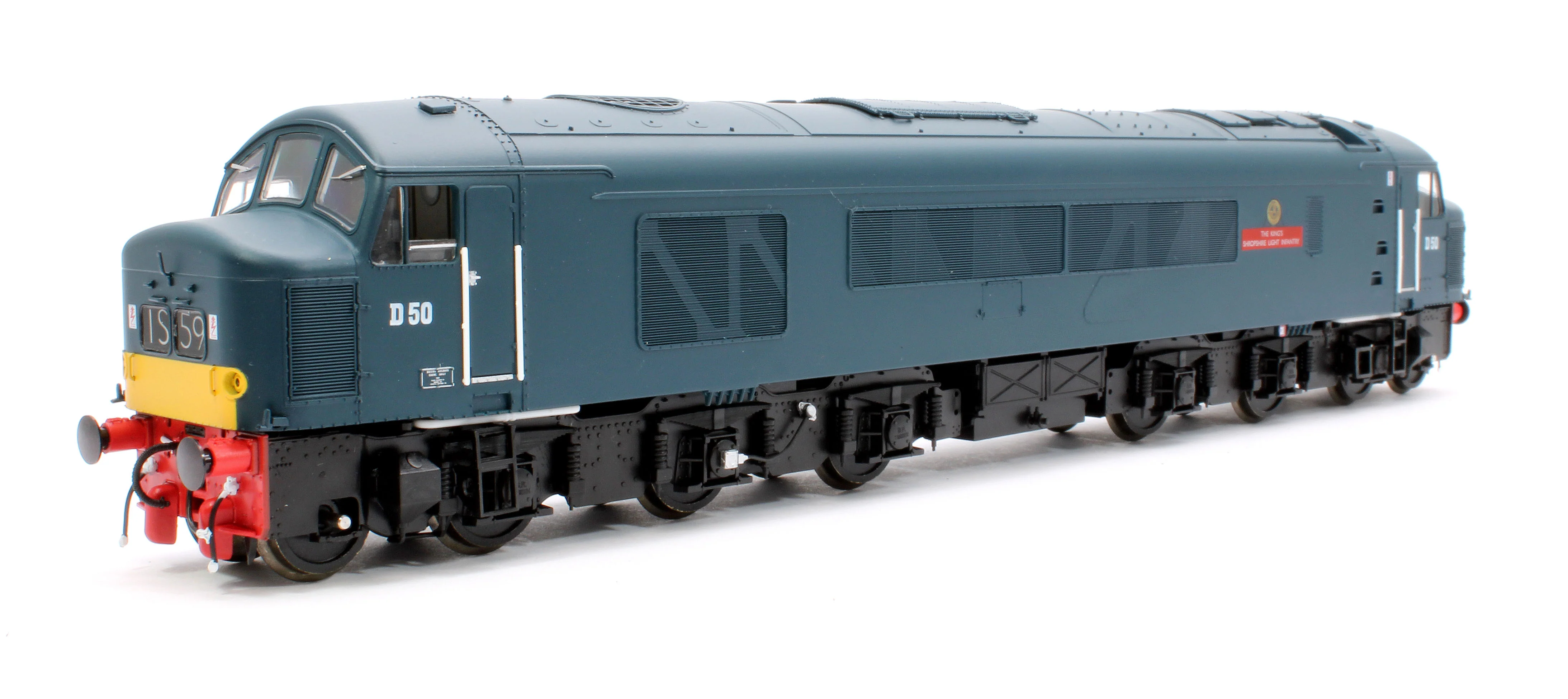 Class 45/0 'The King’s Shropshire Light Infantry' D50 BR Blue (small yellow panel) Diesel Locomotive - Image 3