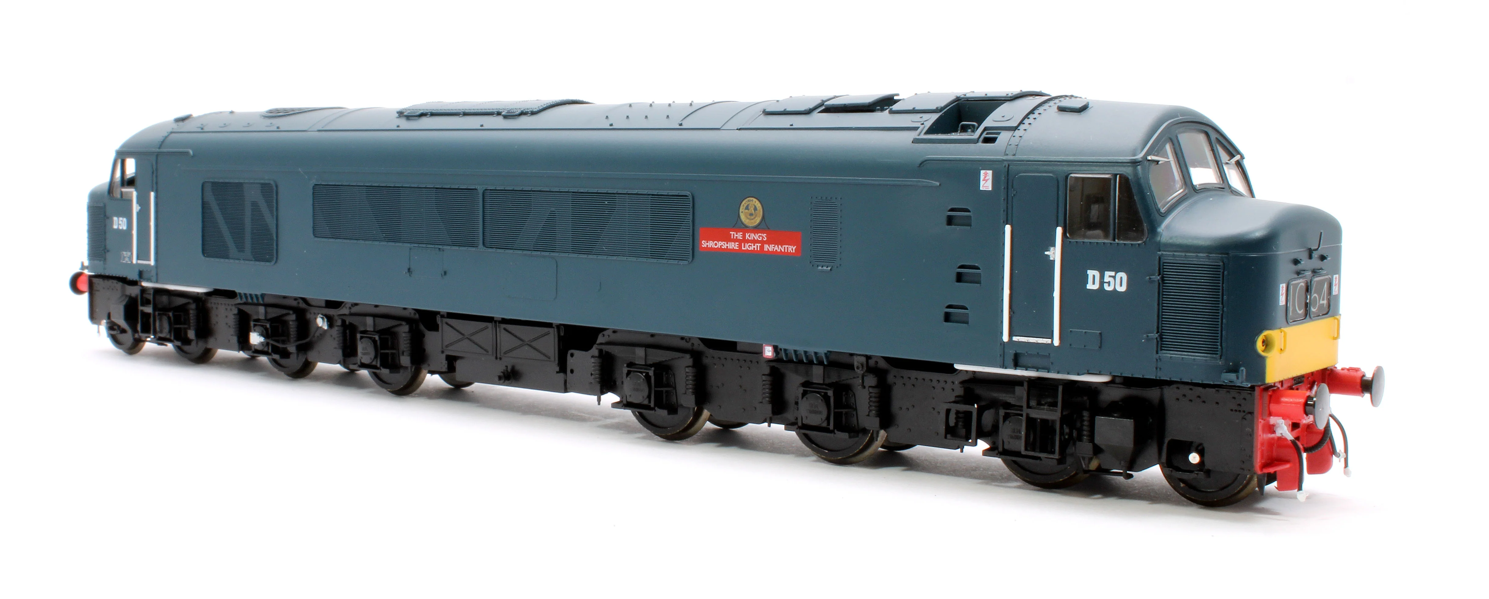 Class 45/0 'The King’s Shropshire Light Infantry' D50 BR Blue (small yellow panel) Diesel Locomotive - Image 4