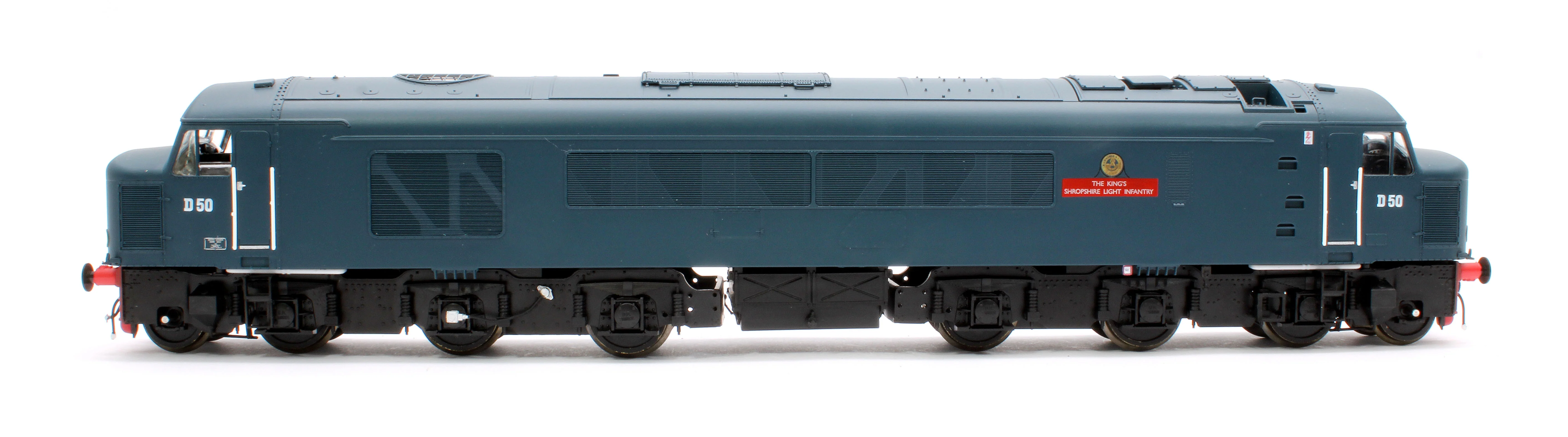 Class 45/0 'The King’s Shropshire Light Infantry' D50 BR Blue (small yellow panel) Diesel Locomotive - Image 5