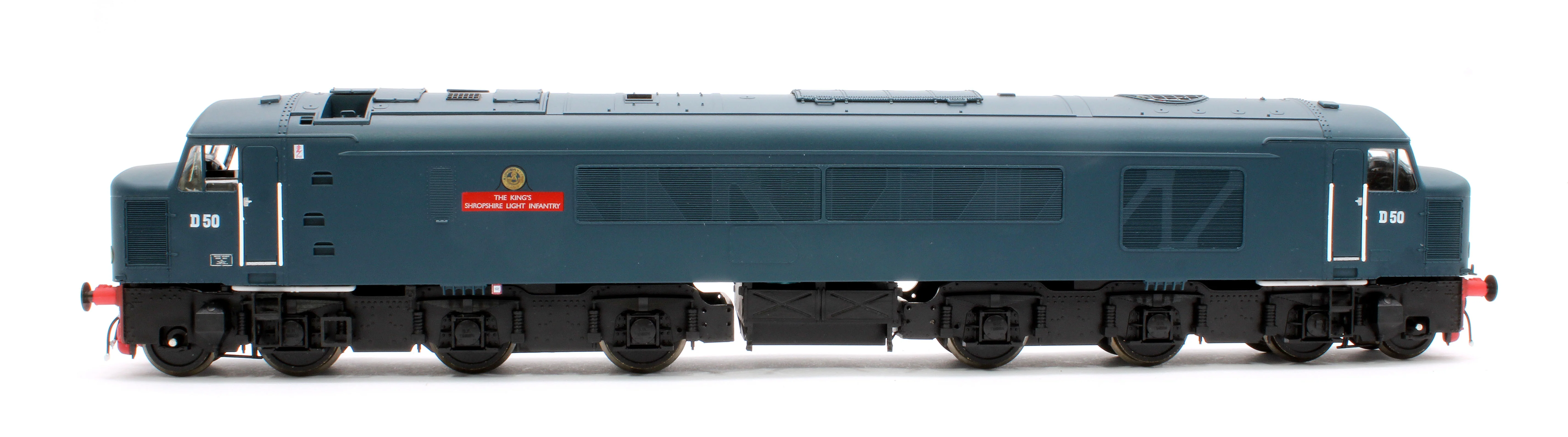 Class 45/0 'The King’s Shropshire Light Infantry' D50 BR Blue (small yellow panel) Diesel Locomotive - Image 6