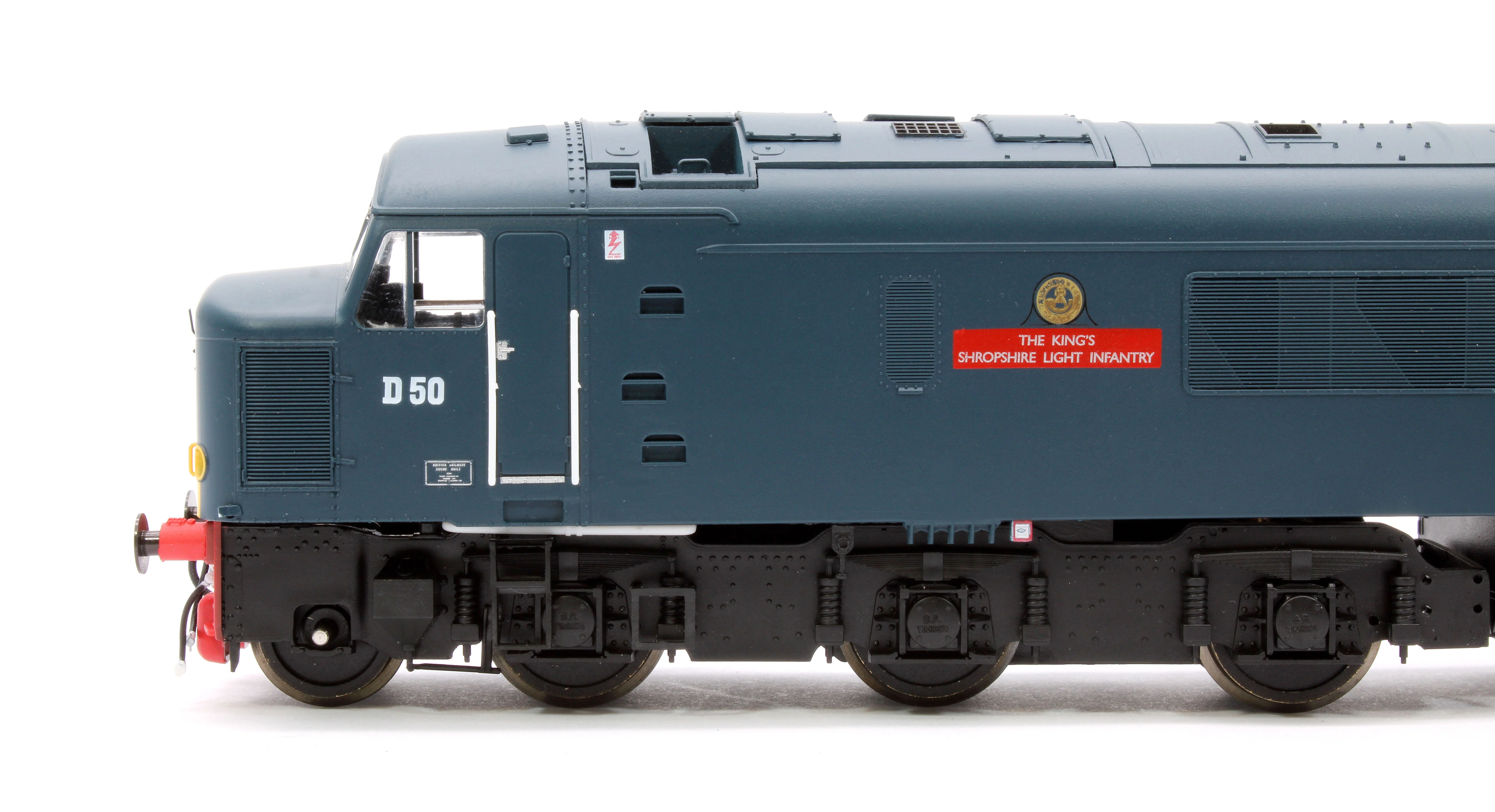 Class 45/0 'The King’s Shropshire Light Infantry' D50 BR Blue (small yellow panel) Diesel Locomotive - Image 7