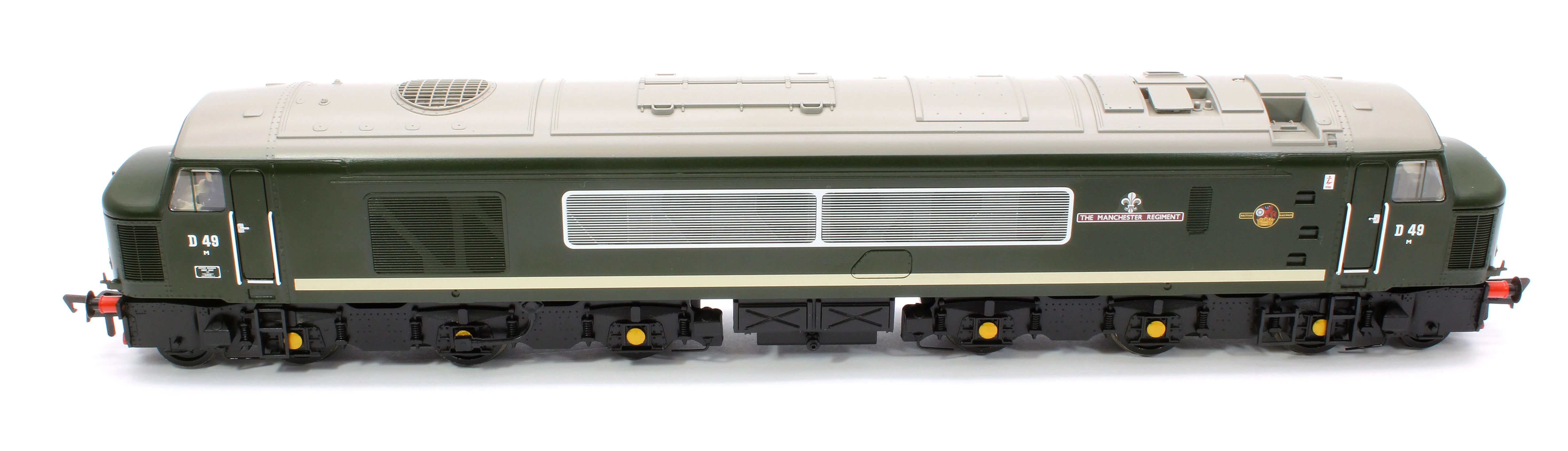 32-678A Class 45 Split Centre H/C D49 'The Manchester Regiment' BR Green (Small Yellow Panels) Diesel Locomotive - Image 11