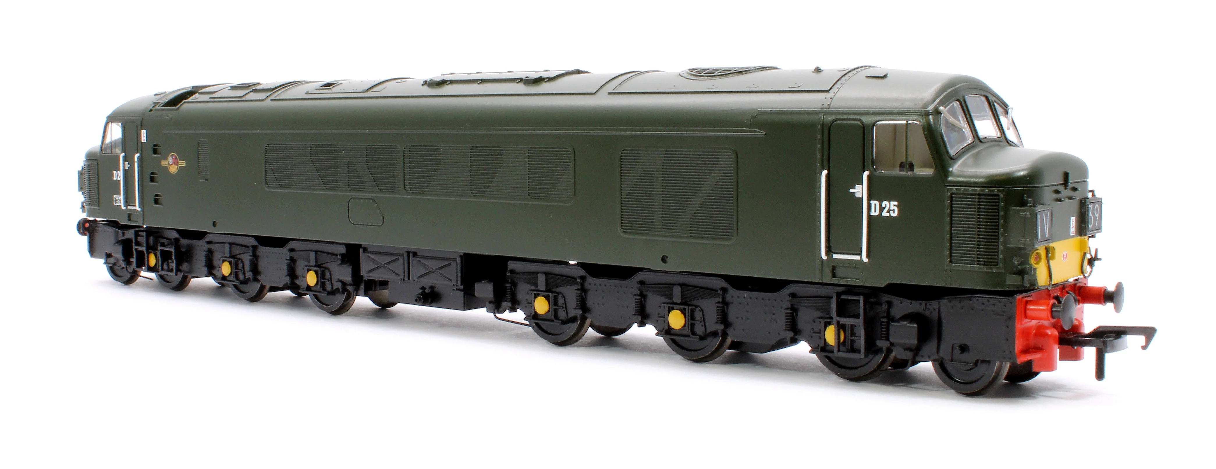 32-679ASF Class 45 Split Headcode D25 BR Plain Green (Small Yellow Panels) Diesel Locomotive - DCC Sound - Image 4