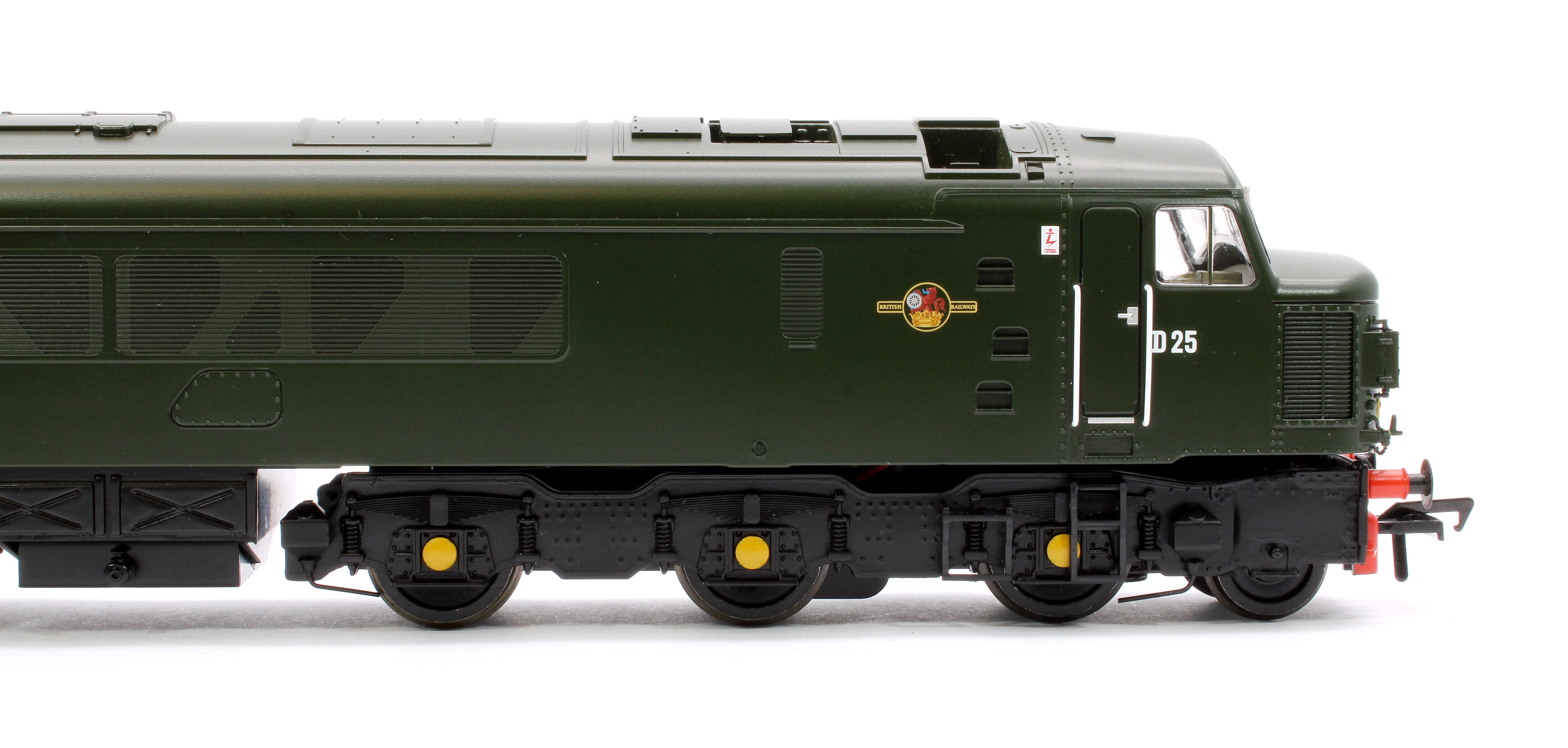 32-679ASF Class 45 Split Headcode D25 BR Plain Green (Small Yellow Panels) Diesel Locomotive - DCC Sound - Image 7