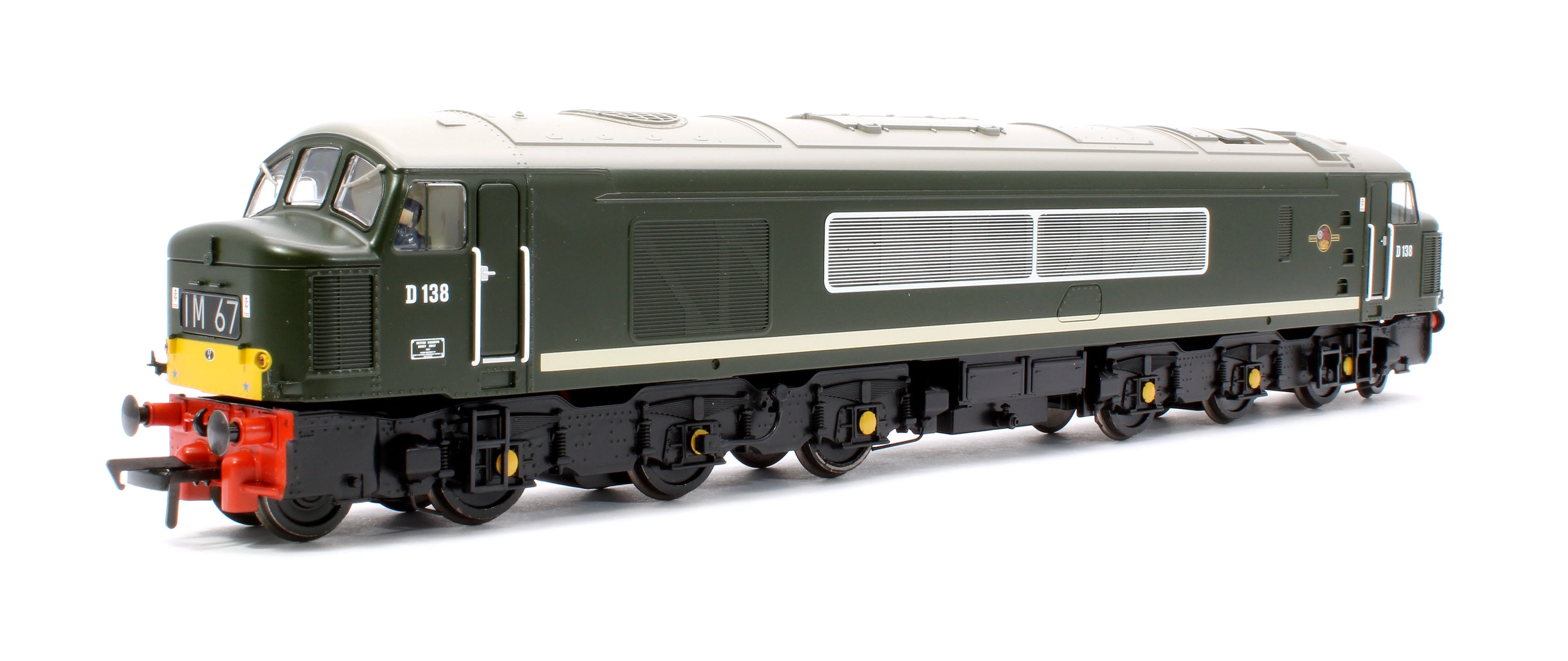 32-702A Class 46 Centre Headcode D138 BR Green (Small Yellow Panels) Diesel Locomotive