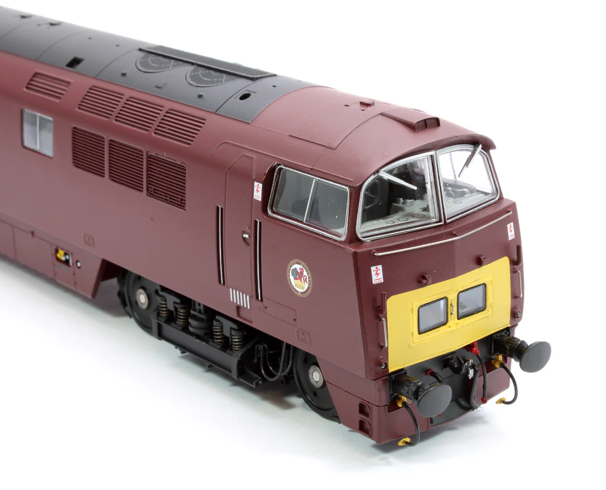 4D-003-021 Class 52 Western Invader BR Maroon Small Yellow Panels D1009 Diesel Locomotive - Image 9