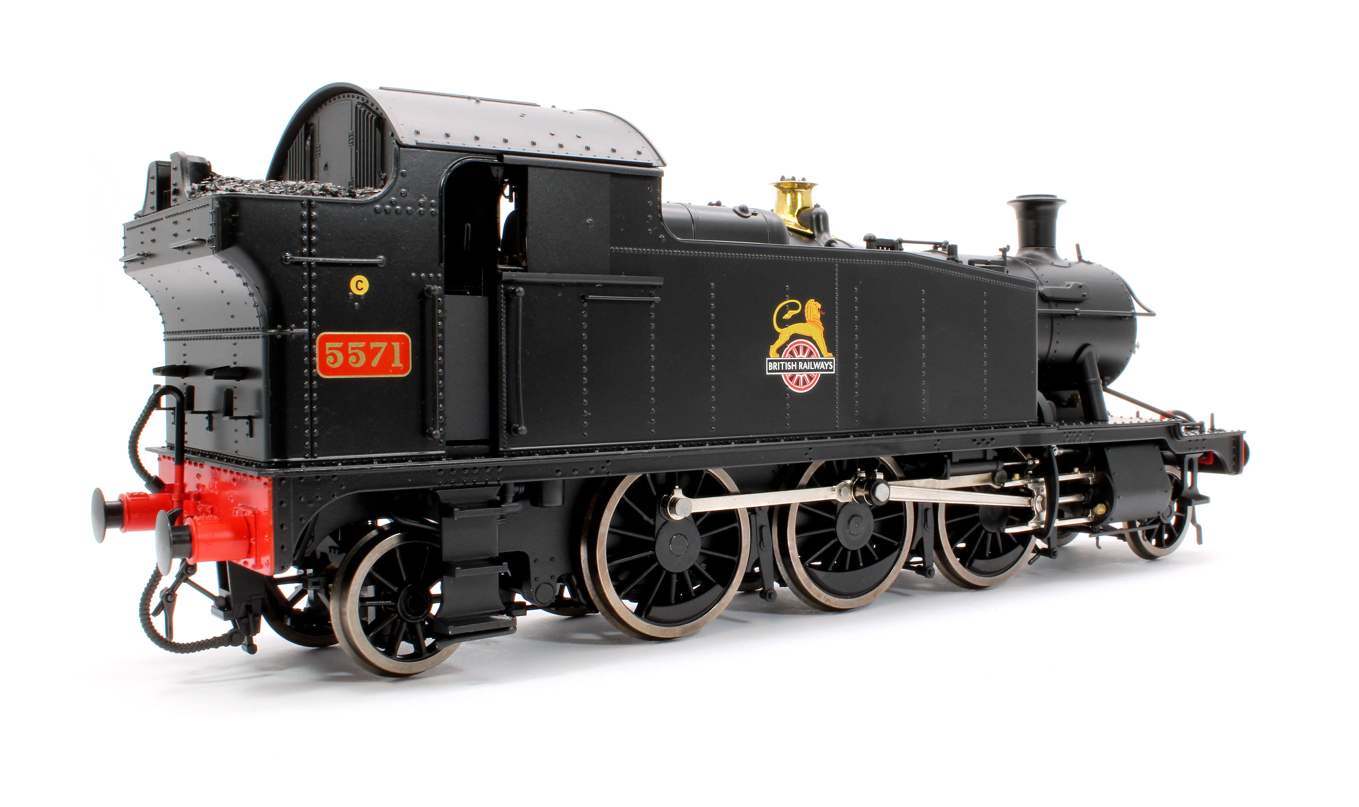 LHT-S-5507 Class 55xx 2-6-2 BR Early Crest BR Black 5571 Steam Locomotive - Image 4