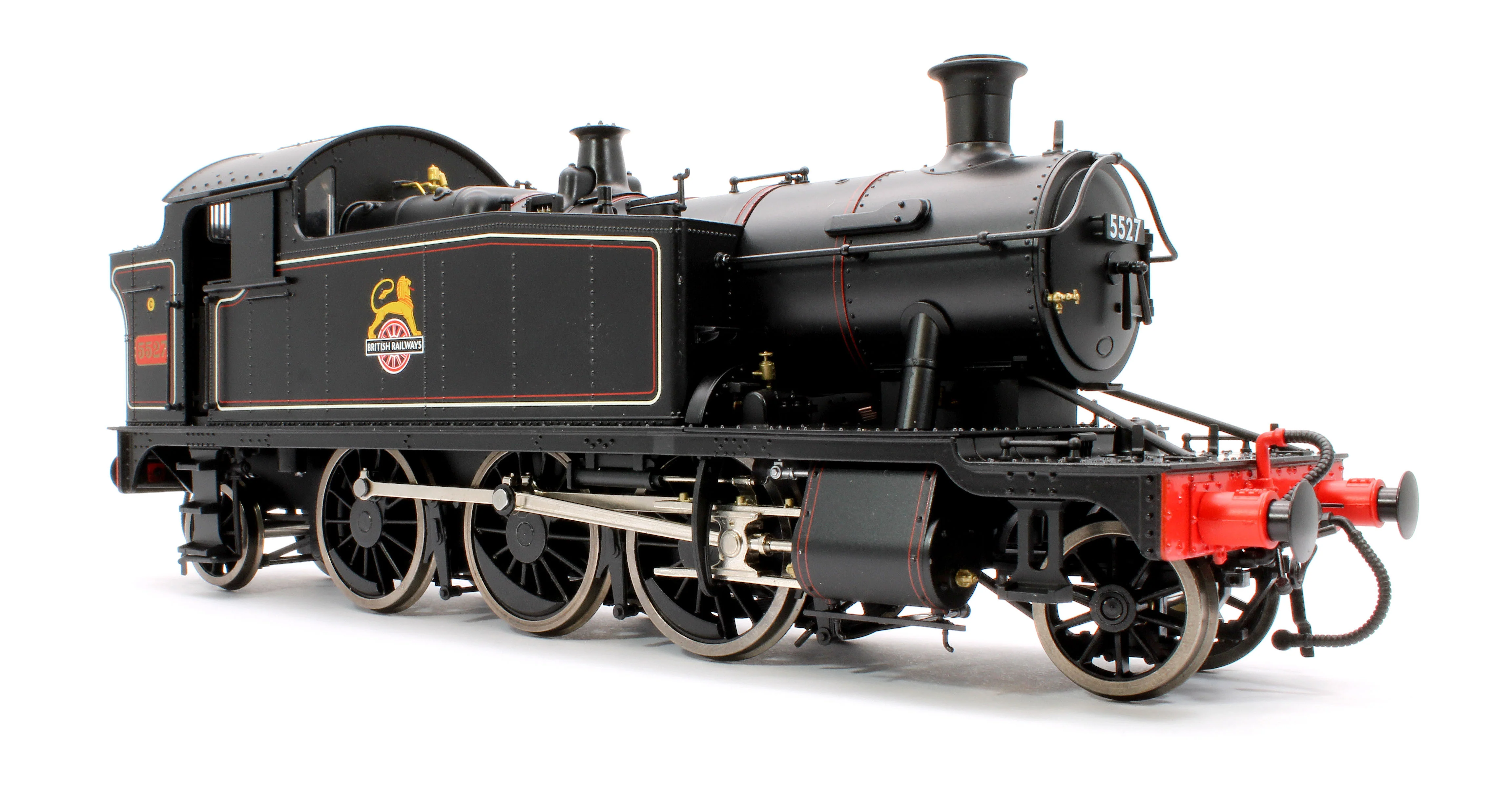 LHT-S-5506 Class 55xx 2-6-2 BR Early Crest BR Lined Black 5527 Steam Locomotive - Image 5