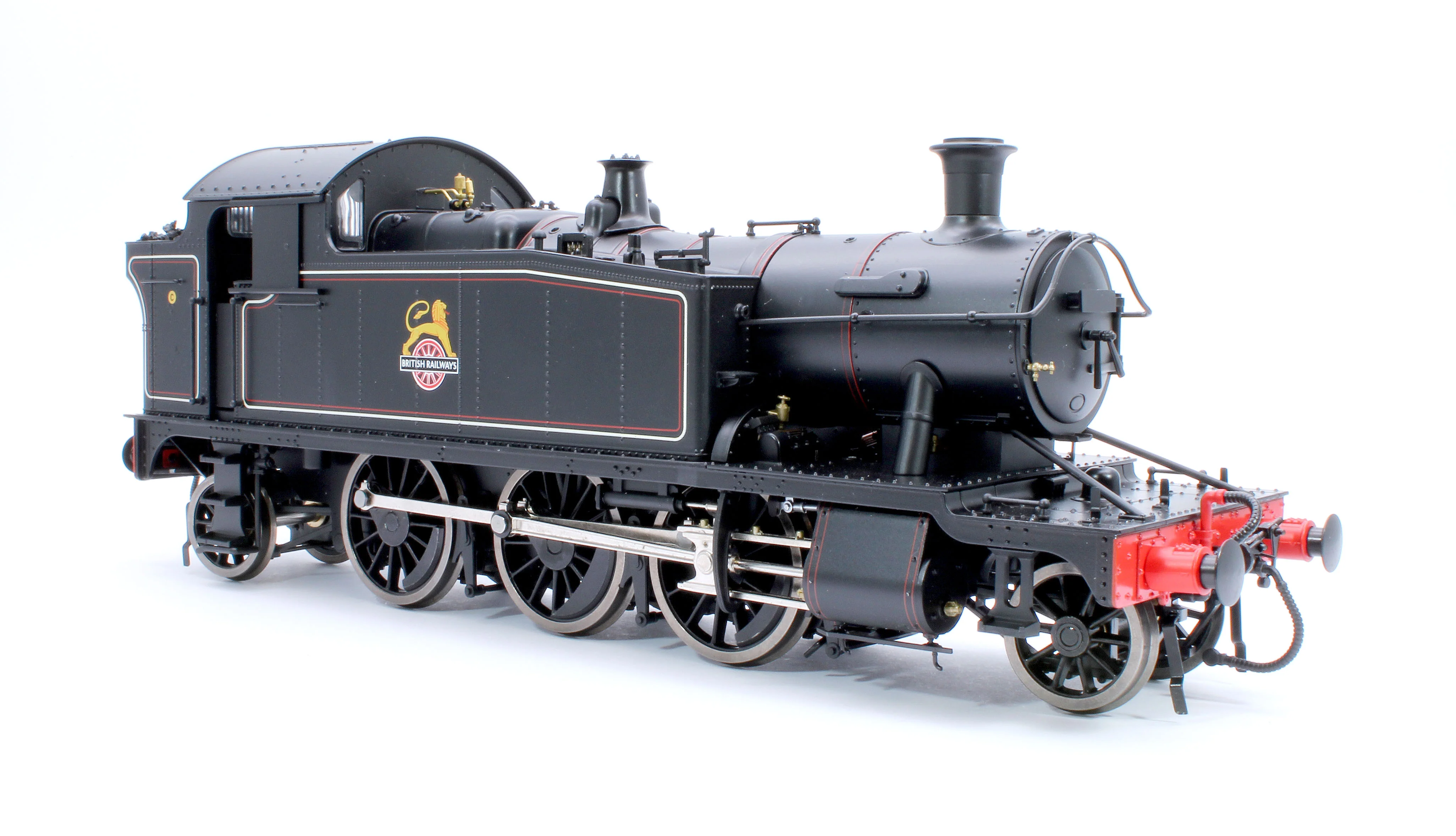 LHT-S-5506U Class 55xx 2-6-2 BR Early Crest BR Lined Black Unnumbered Steam Locomotive - Image 4