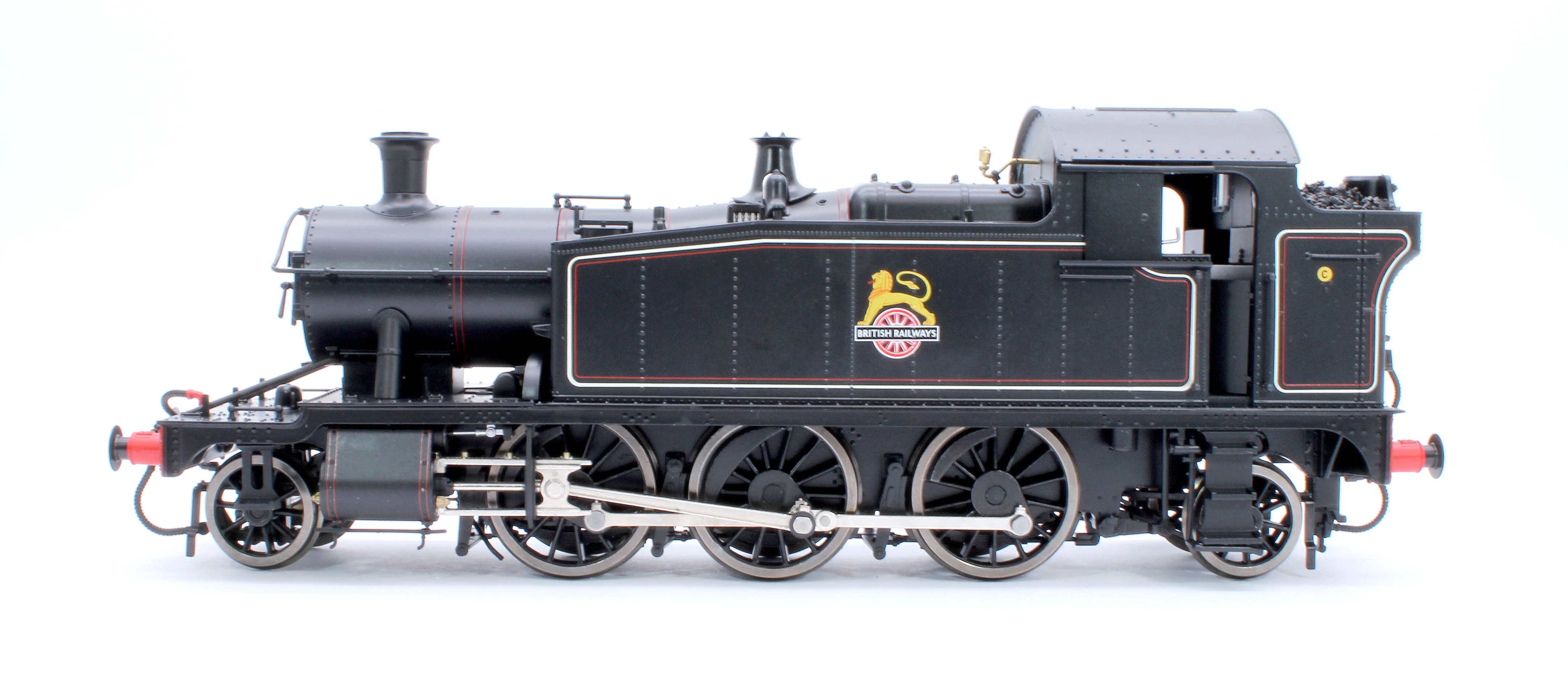 LHT-S-5506U Class 55xx 2-6-2 BR Early Crest BR Lined Black Unnumbered Steam Locomotive - Image 5