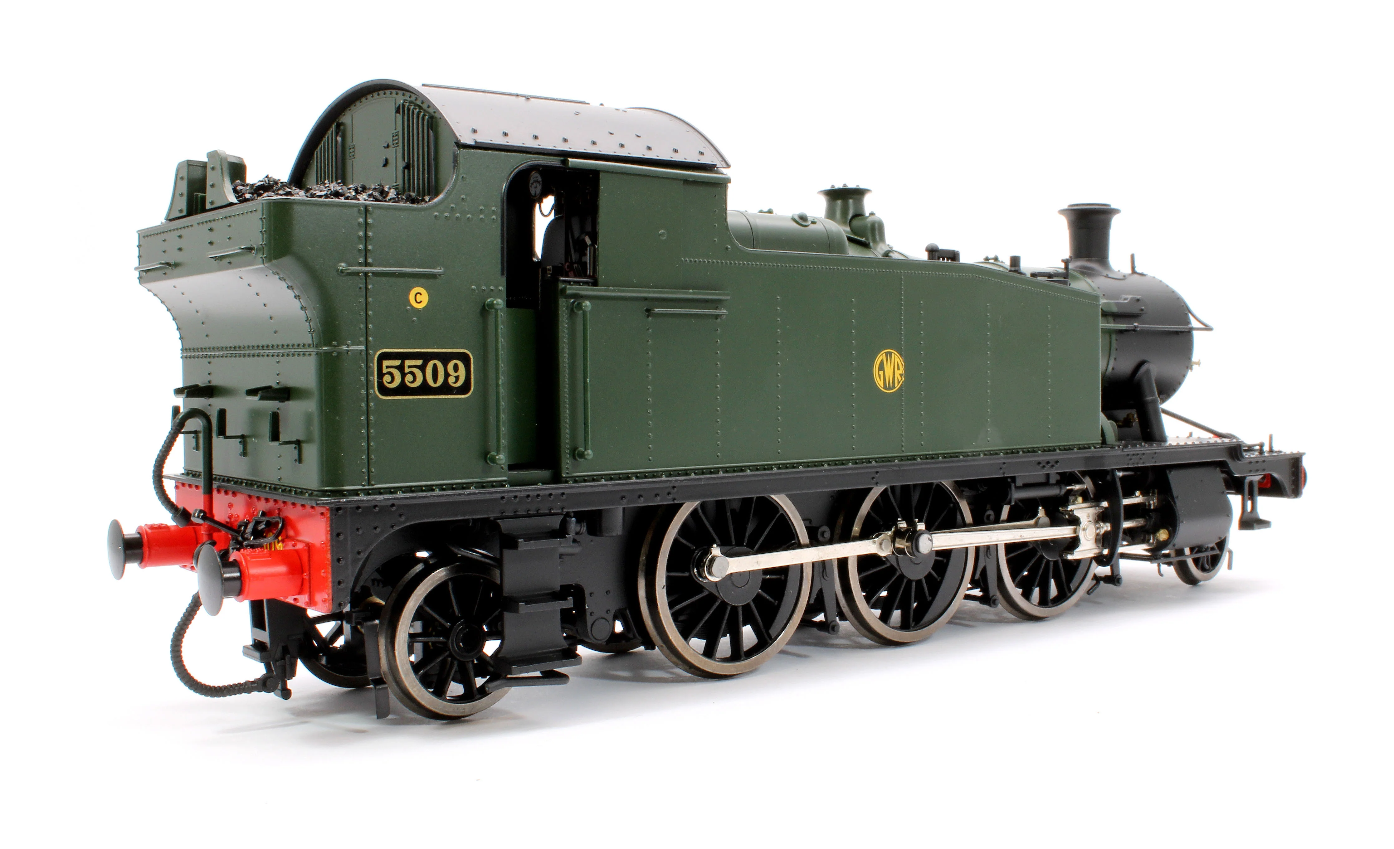 LHT-S-5503 Class 55xx 2-6-2 Shirtbutton GWR Green 5509 Steam Locomotive - Image 4