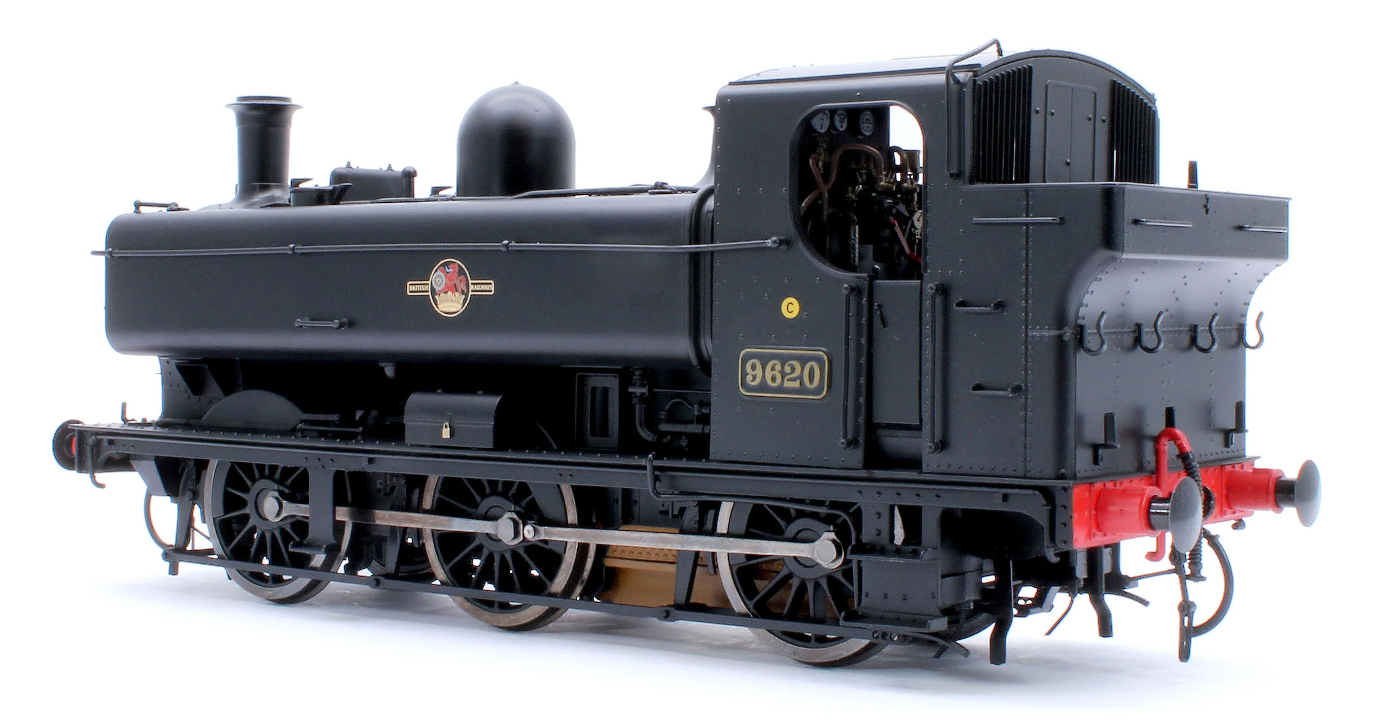 7S-007-021D Class 57xx Pannier BR Black Late Crest 9620 - Steam Tank Locomotive - DCC Fitted - Image 3