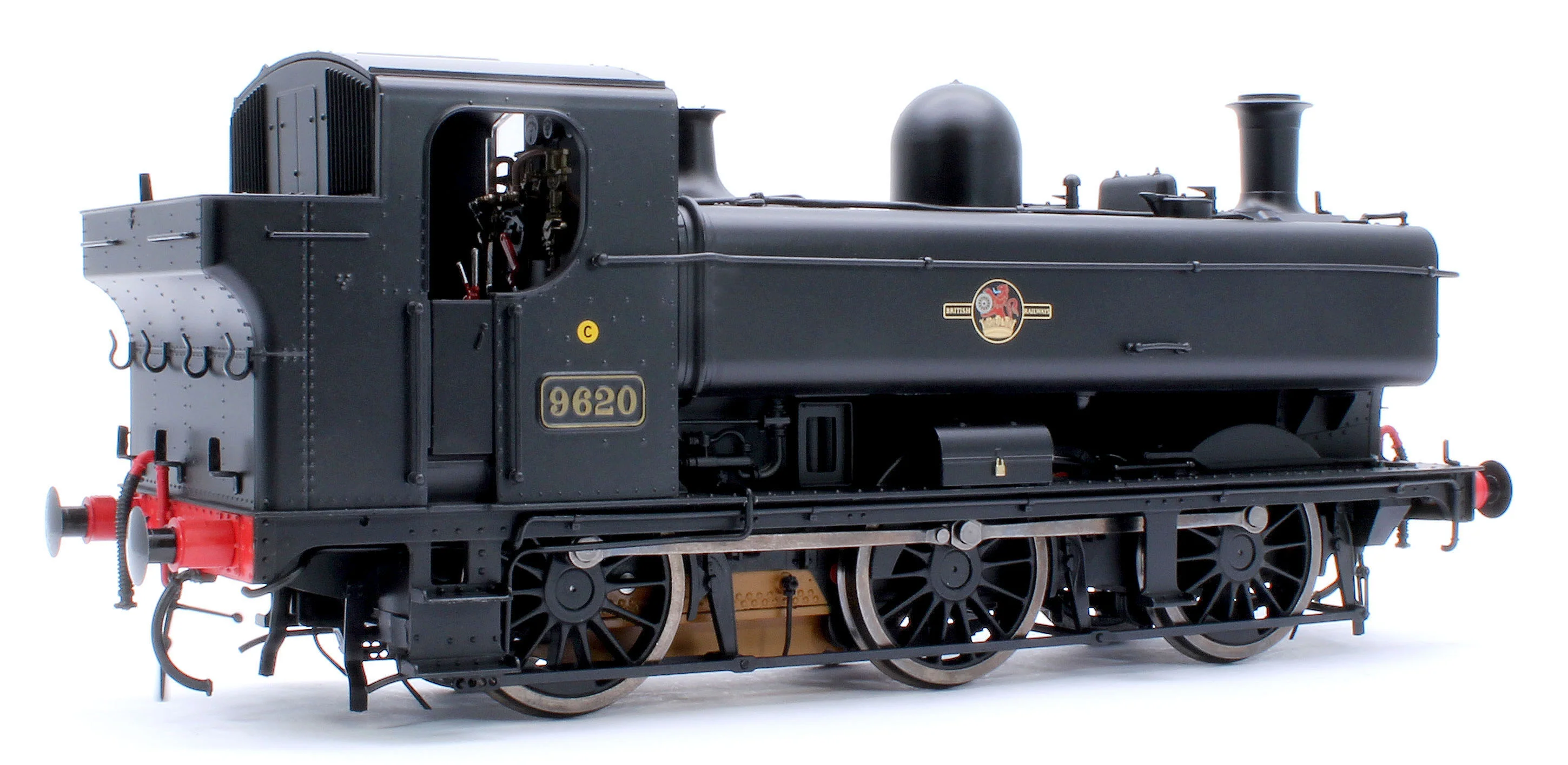 7S-007-021D Class 57xx Pannier BR Black Late Crest 9620 - Steam Tank Locomotive - DCC Fitted - Image 4