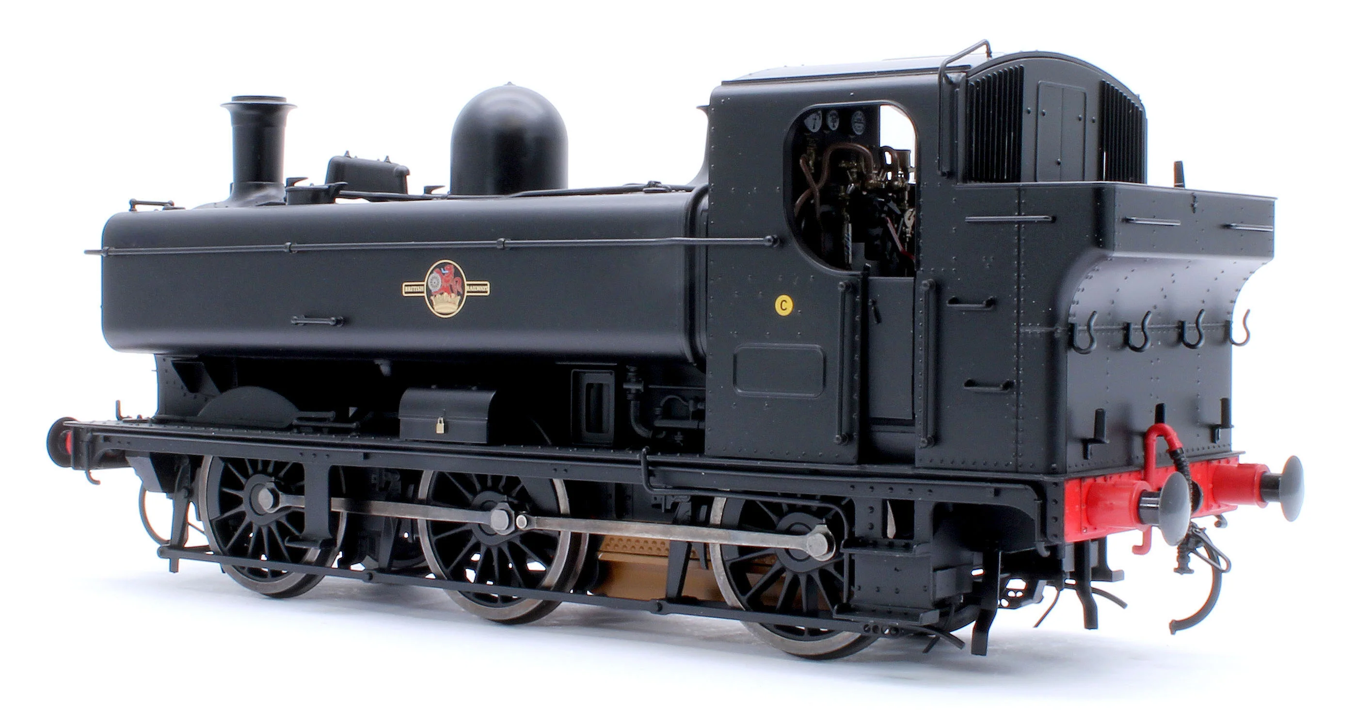 7S-007-021U Class 57xx Pannier BR Black Late Crest Unnumbered - Steam Tank Locomotive - Image 3