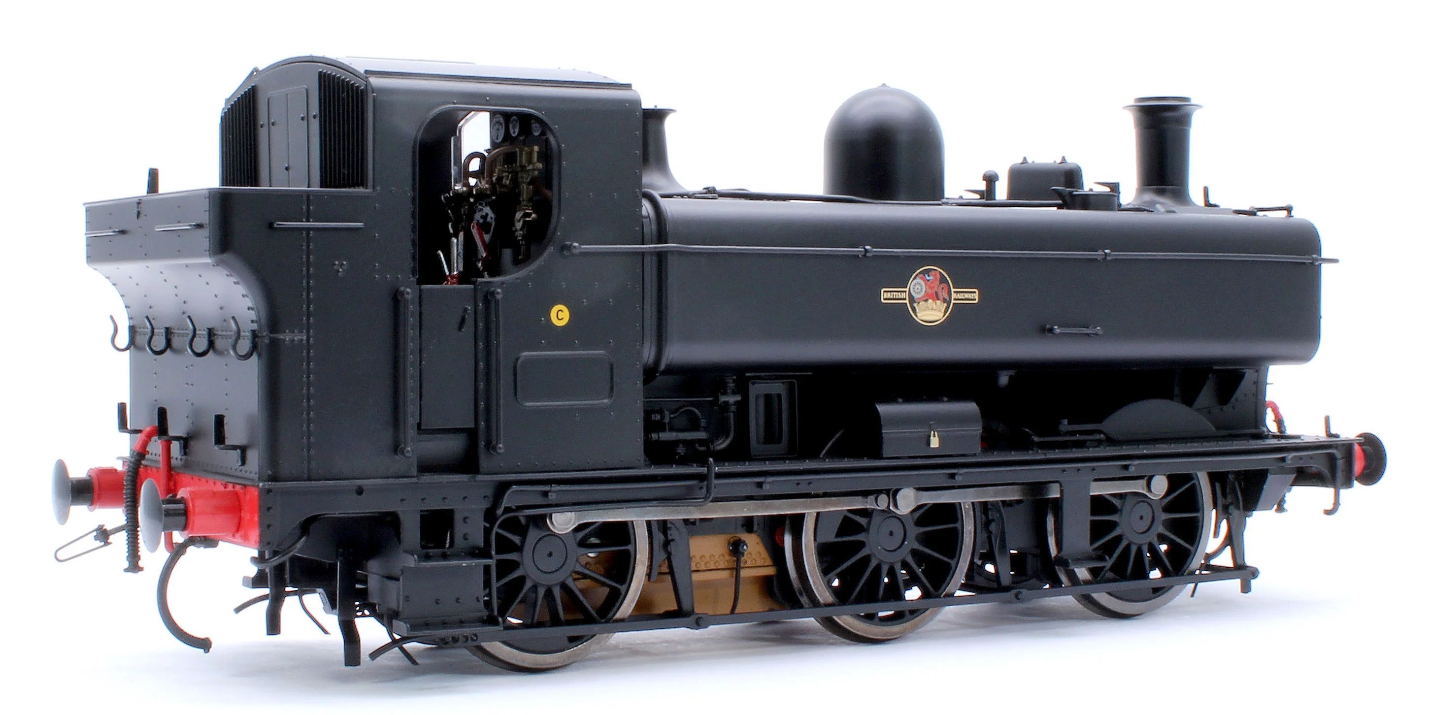 7S-007-021U Class 57xx Pannier BR Black Late Crest Unnumbered - Steam Tank Locomotive - Image 4