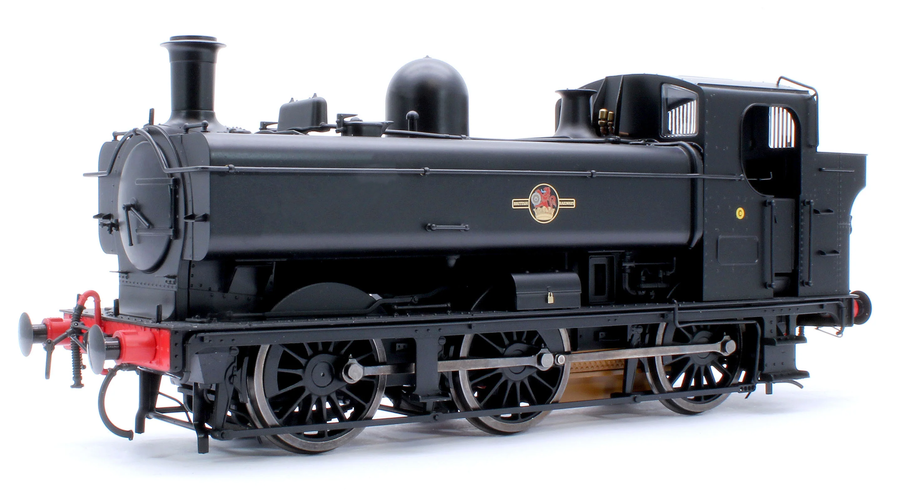 7S-007-021UD Class 57xx Pannier BR Black Late Crest Unnumbered - Steam Tank Locomotive - DCC Fitted