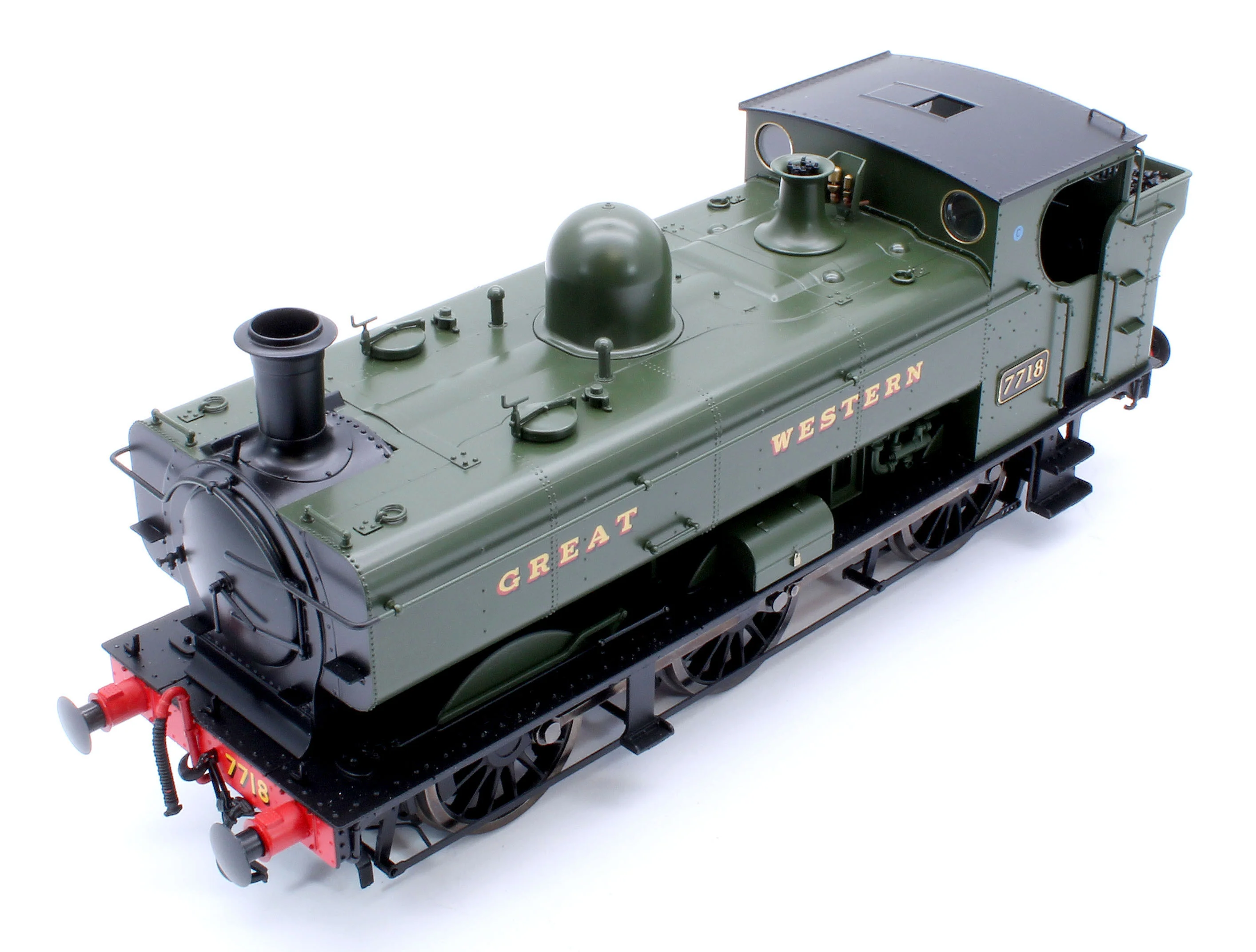 7S-007-013S Class 57xx Pannier 'Great Western' Green 7718 - Steam Tank Locomotive - Sound Fitted - Image 11