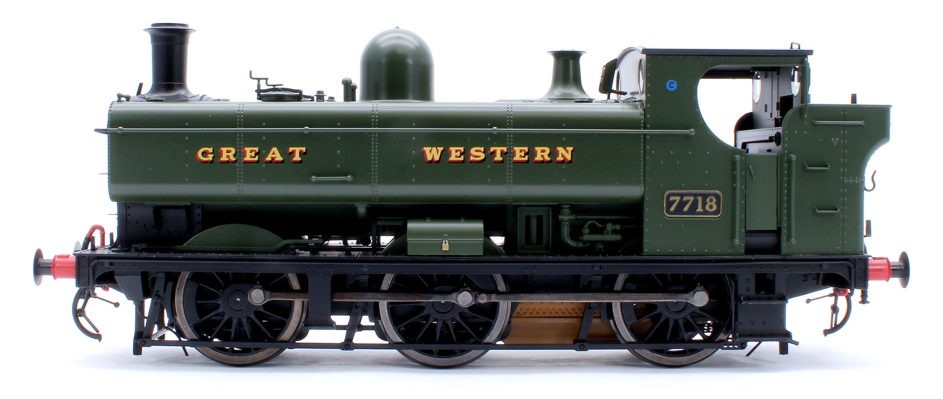 7S-007-013S Class 57xx Pannier 'Great Western' Green 7718 - Steam Tank Locomotive - Sound Fitted - Image 2