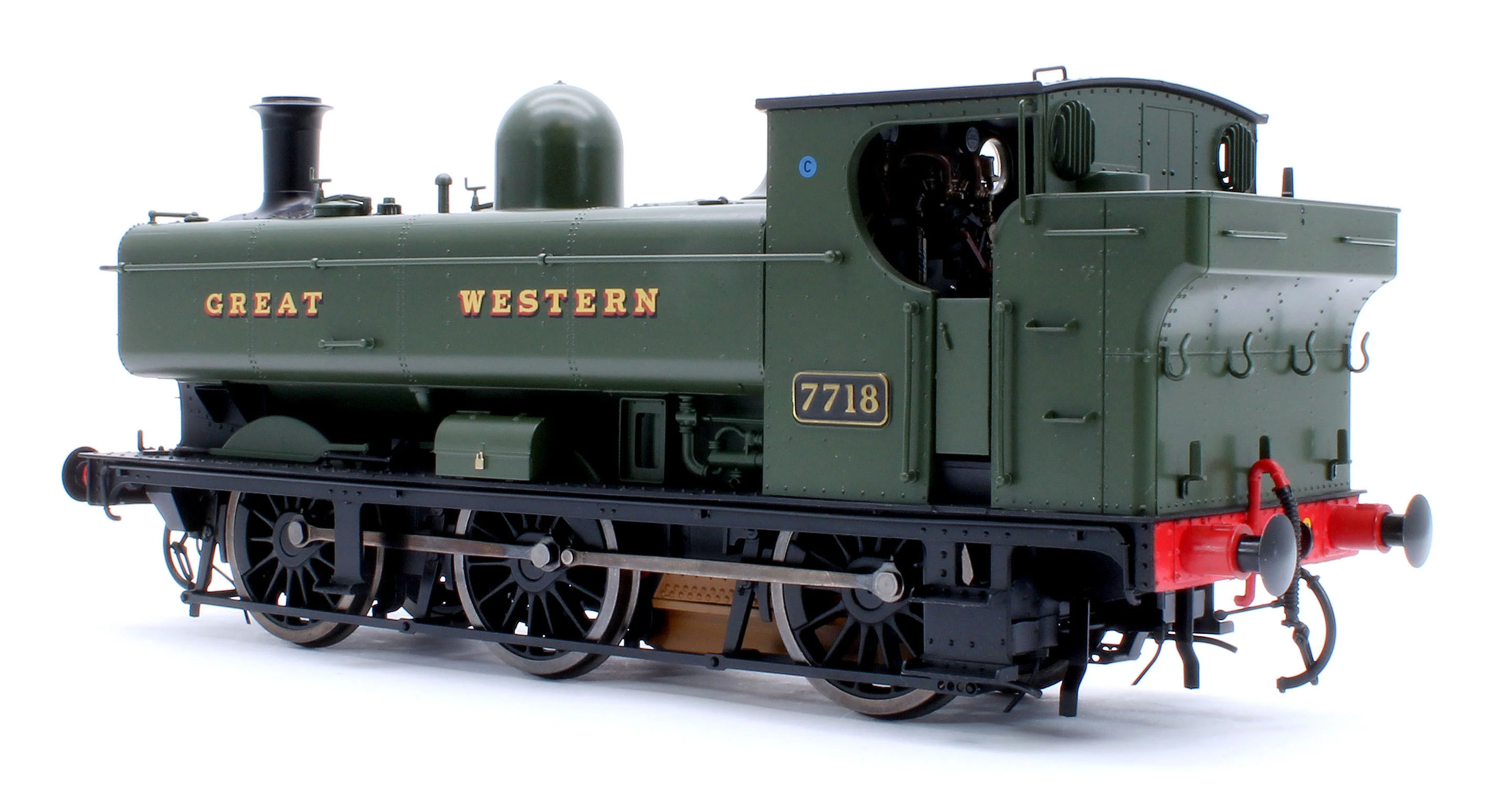 7S-007-013S Class 57xx Pannier 'Great Western' Green 7718 - Steam Tank Locomotive - Sound Fitted - Image 3