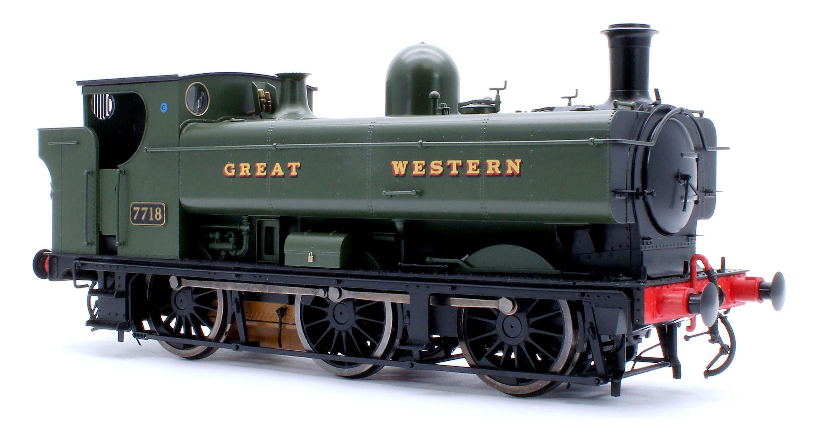 7S-007-013S Class 57xx Pannier 'Great Western' Green 7718 - Steam Tank Locomotive - Sound Fitted - Image 6