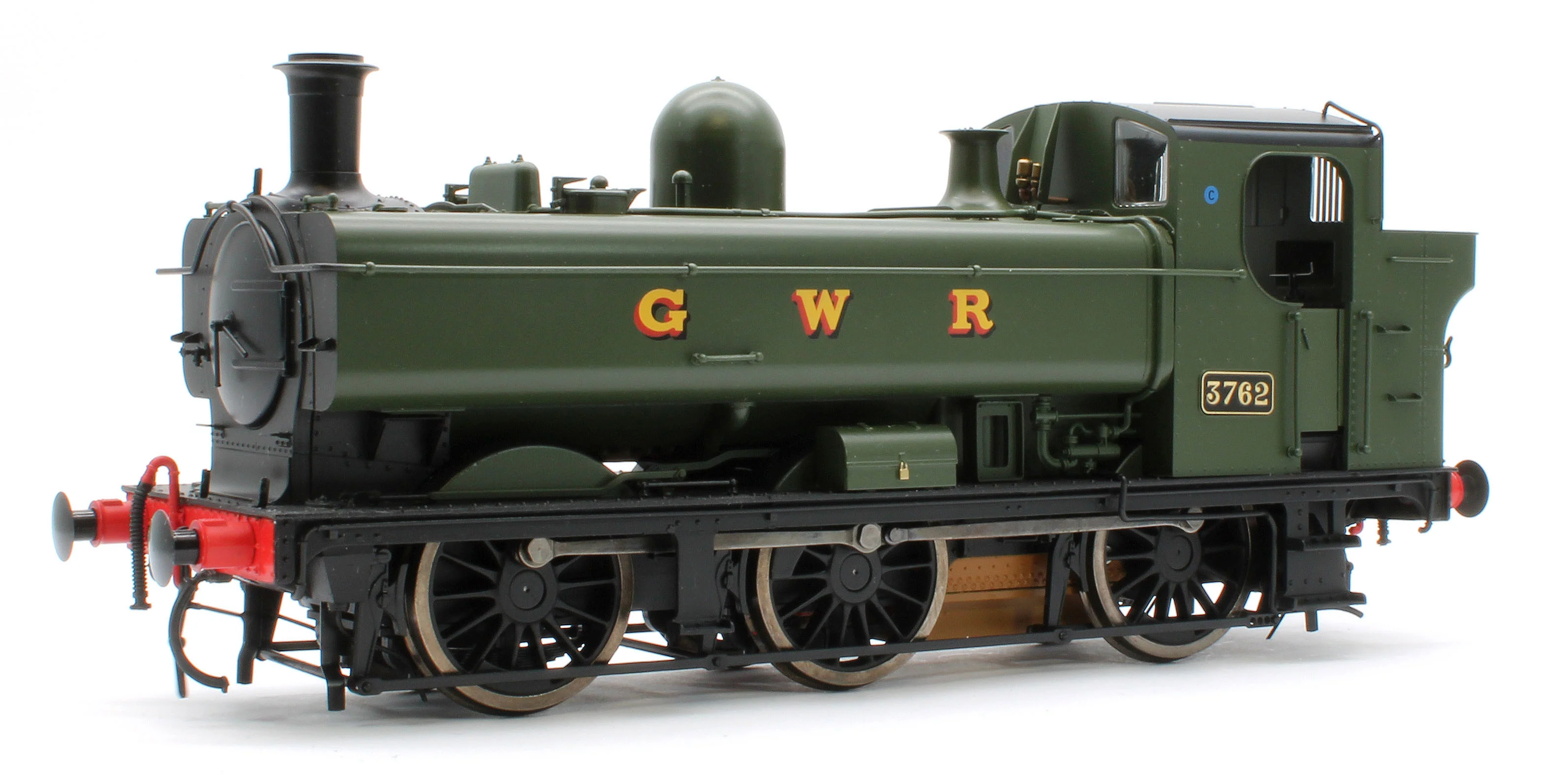 7S-007-015S Class 57xx Pannier 'GWR' Green 3762 - Steam Tank Locomotive - Sound Fitted