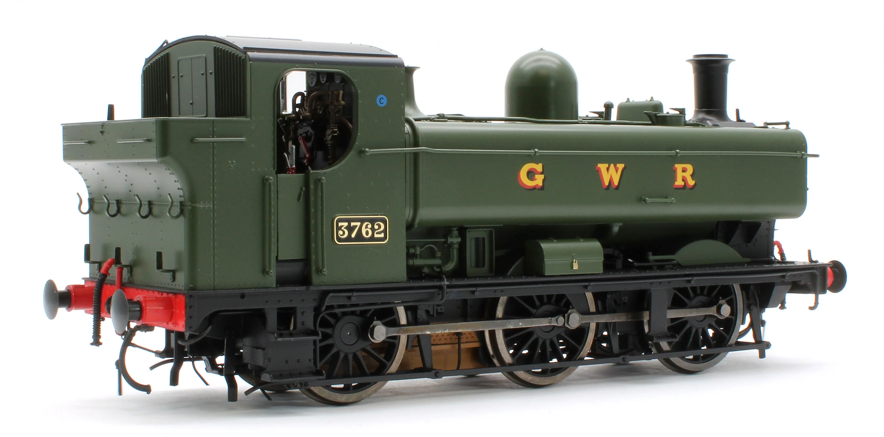 7S-007-015S Class 57xx Pannier 'GWR' Green 3762 - Steam Tank Locomotive - Sound Fitted - Image 4