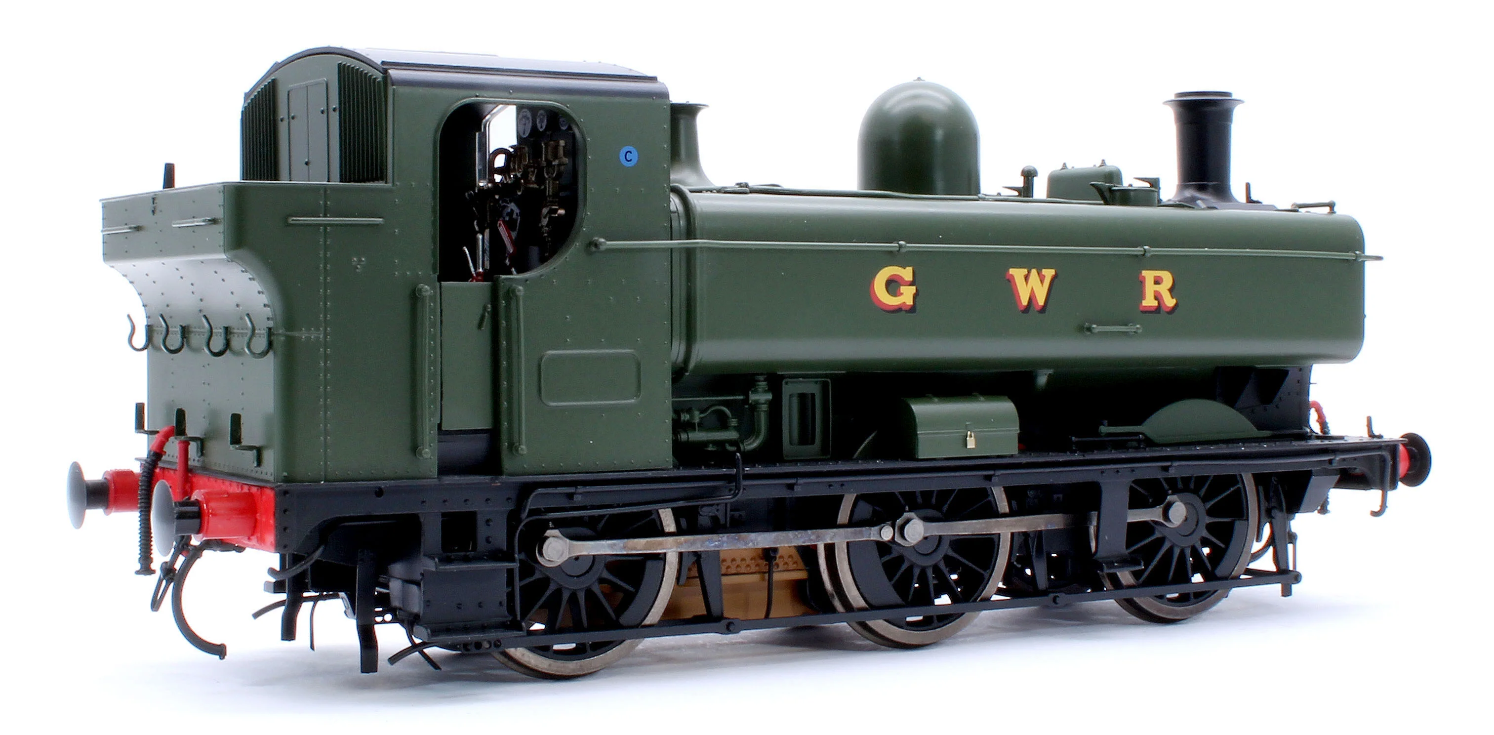 7S-007-015US Class 57xx Pannier 'GWR' Green Unnumbered - Steam Tank Locomotive - Sound Fitted - Image 4