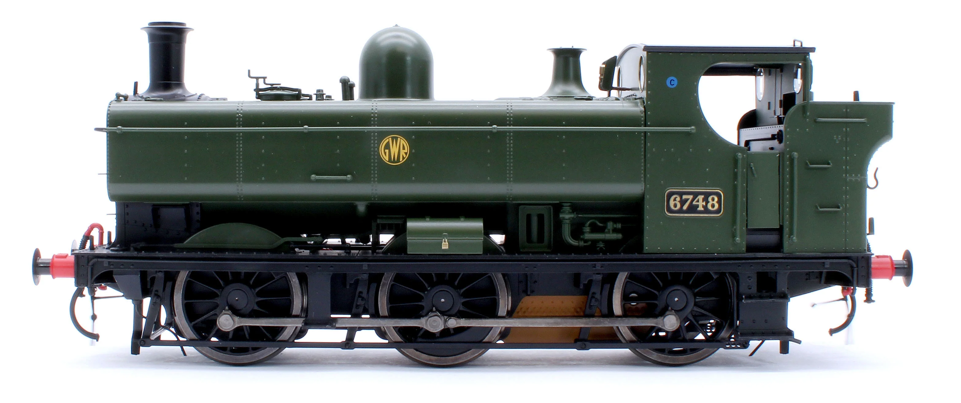 7S-007-014S Class 57xx Pannier GWR Shirtbutton Green 6748 - Steam Tank Locomotive - Sound Fitted - Image 2